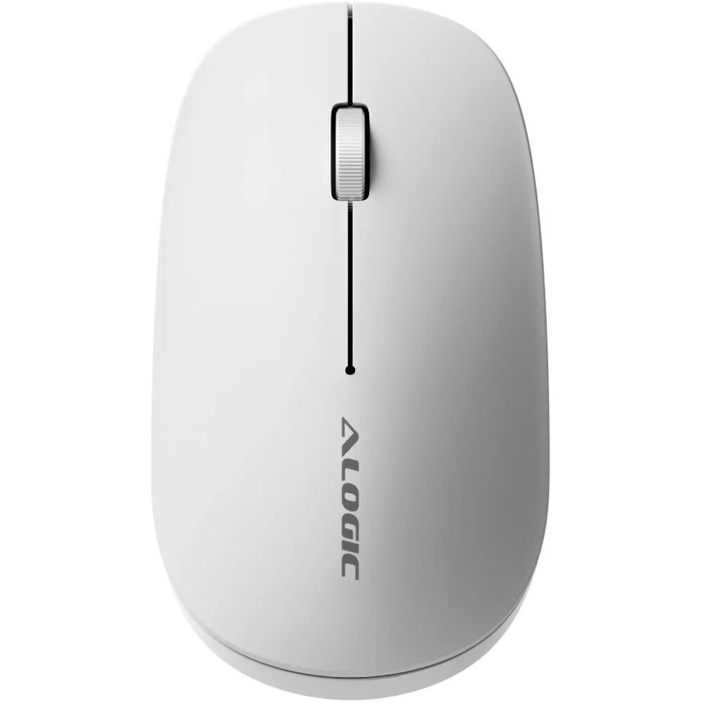 ALOGIC Echelon compact white Bluetooth keyboard and mouse set for Mac with USB-C rechargeability — view 4