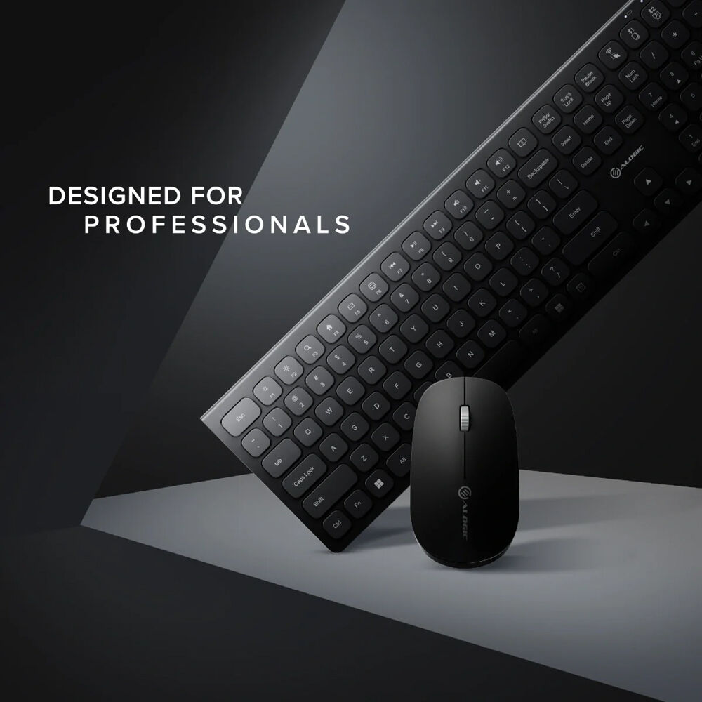 ECHELON USB-C RECHARGEABLE BLUETOOTH FULL SIZE KEYBOARD FOR US WIN (BLACK) + MOU — view 2