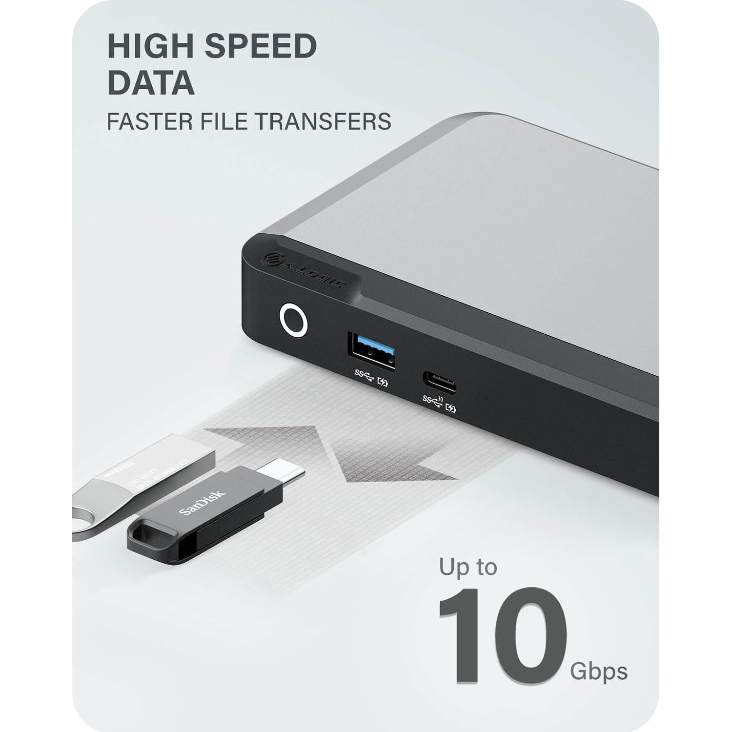 ALOGIC UNIVERSAL DUAL 4K DOCKING STATION WITH 100W POWER DELIVERY PRIME DX2 DOCK — view 10