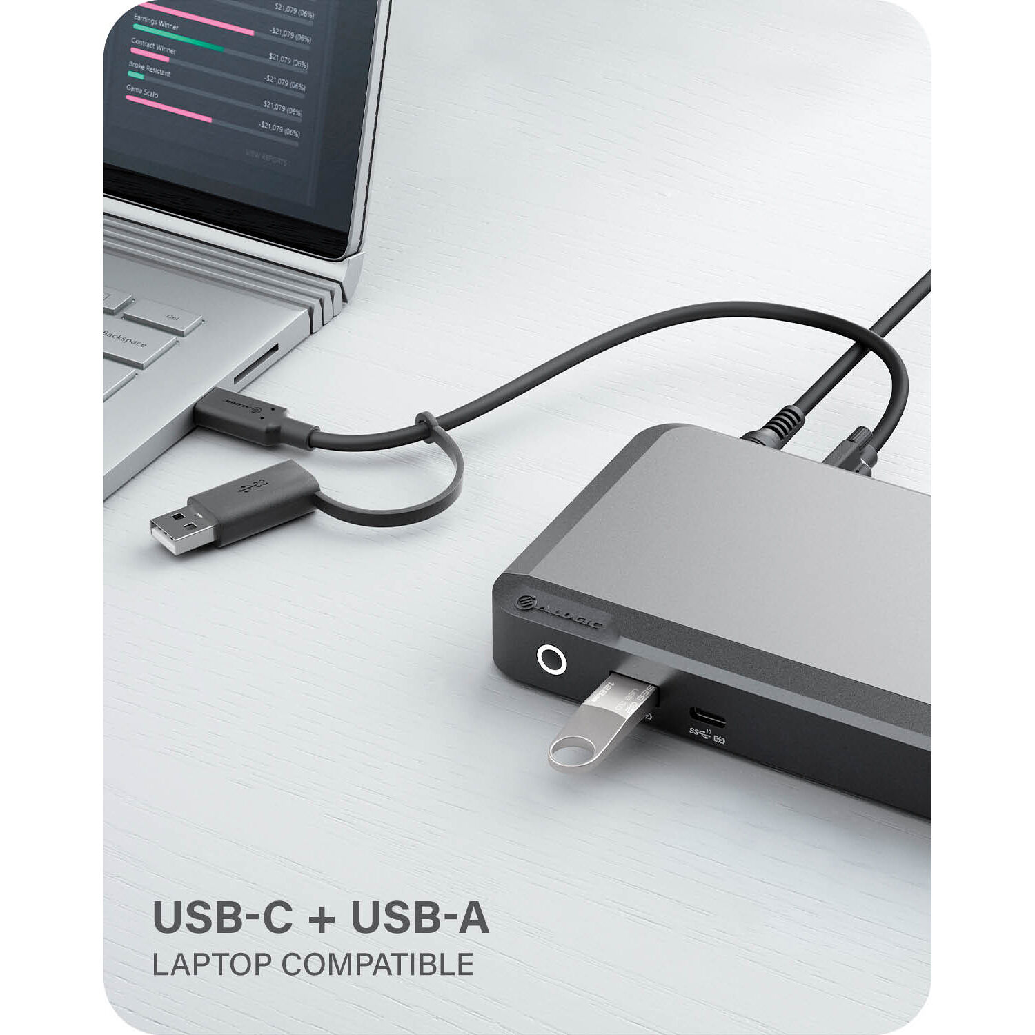 ALOGIC UNIVERSAL DUAL 4K DOCKING STATION WITH 100W POWER DELIVERY PRIME DX2 DOCK — view 16