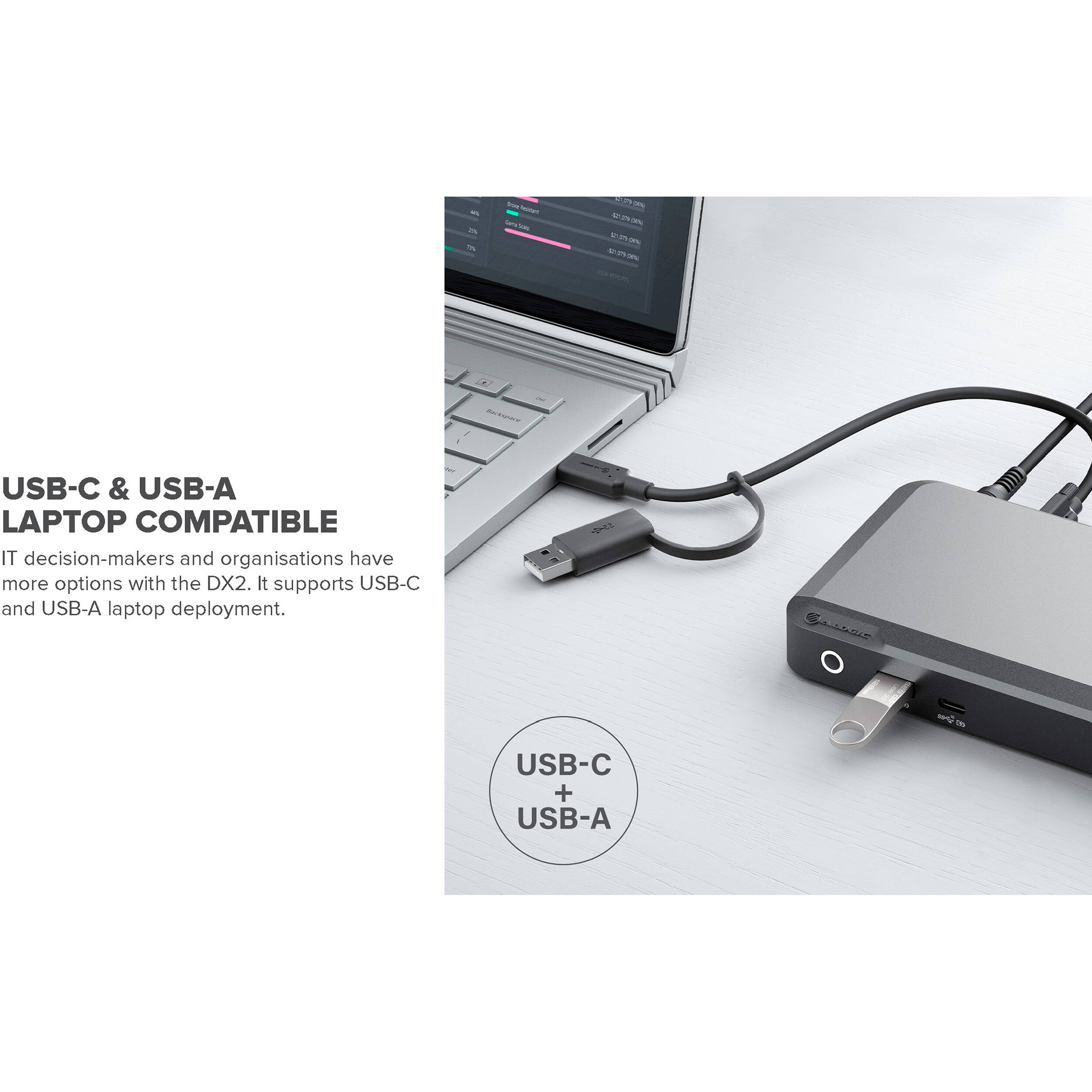 ALOGIC UNIVERSAL DUAL 4K DOCKING STATION WITH 100W POWER DELIVERY PRIME DX2 DOCK — view 19