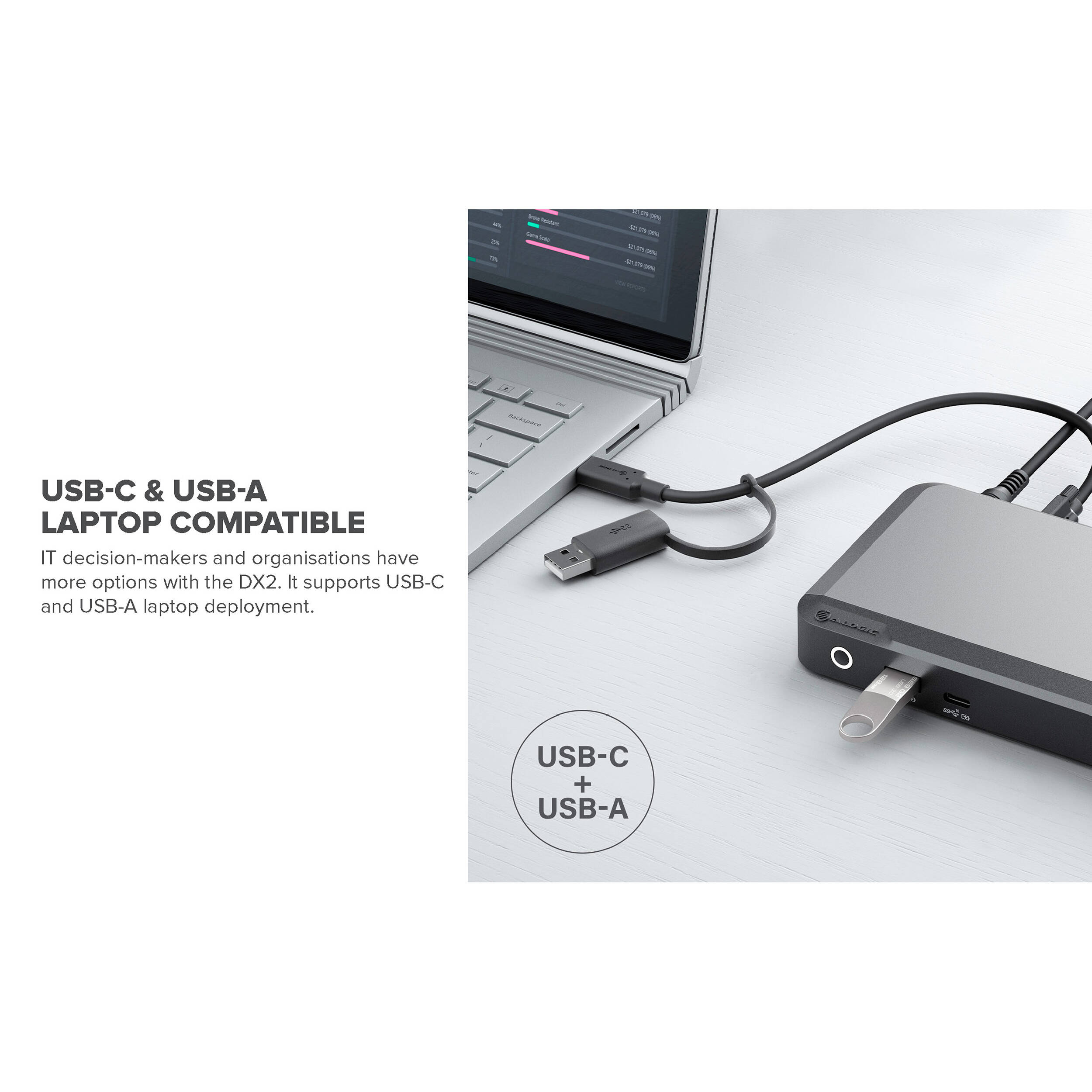 ALOGIC UNIVERSAL DUAL 4K DOCKING STATION WITH 65W POWER DELIVERY - PRIME DX2 DOC — view 18