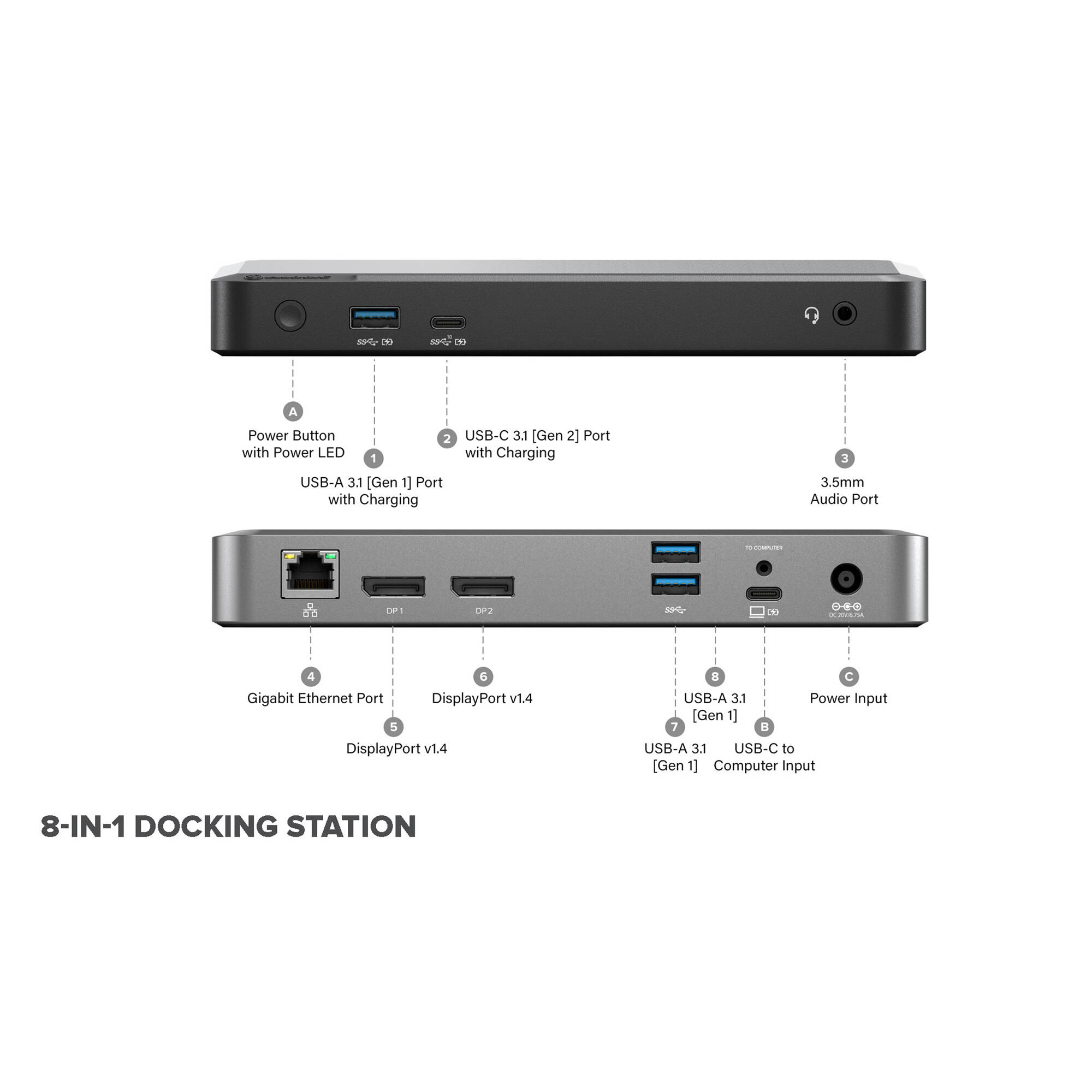 ALOGIC UNIVERSAL DUAL 4K DOCKING STATION WITH 65W POWER DELIVERY - PRIME DX2 DOC — view 6