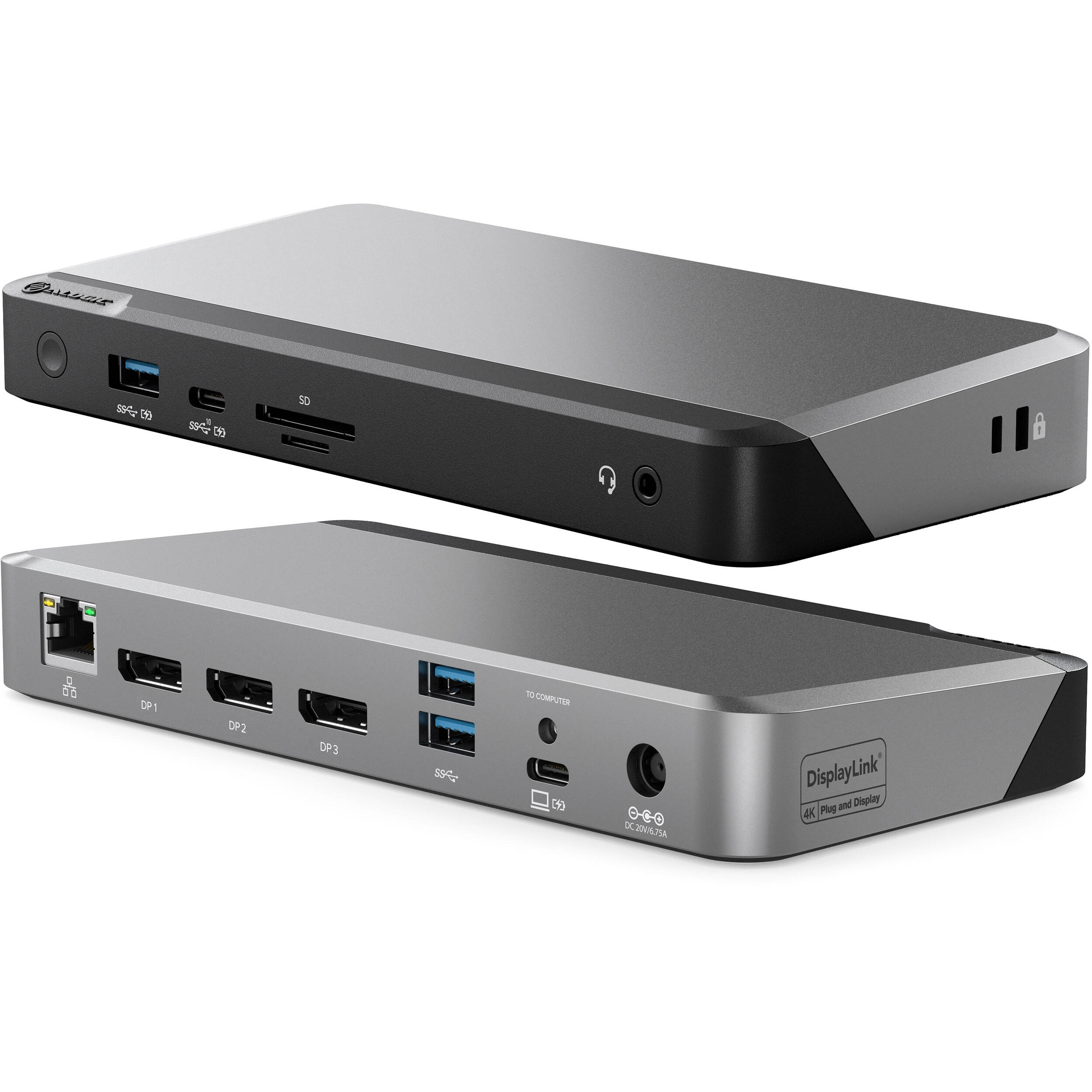 ALOGIC UNIVERSAL TRIPLE 4K DOCKING STATION WITH 100W POWER DELIVERY PRIME DX3 DO — view 2