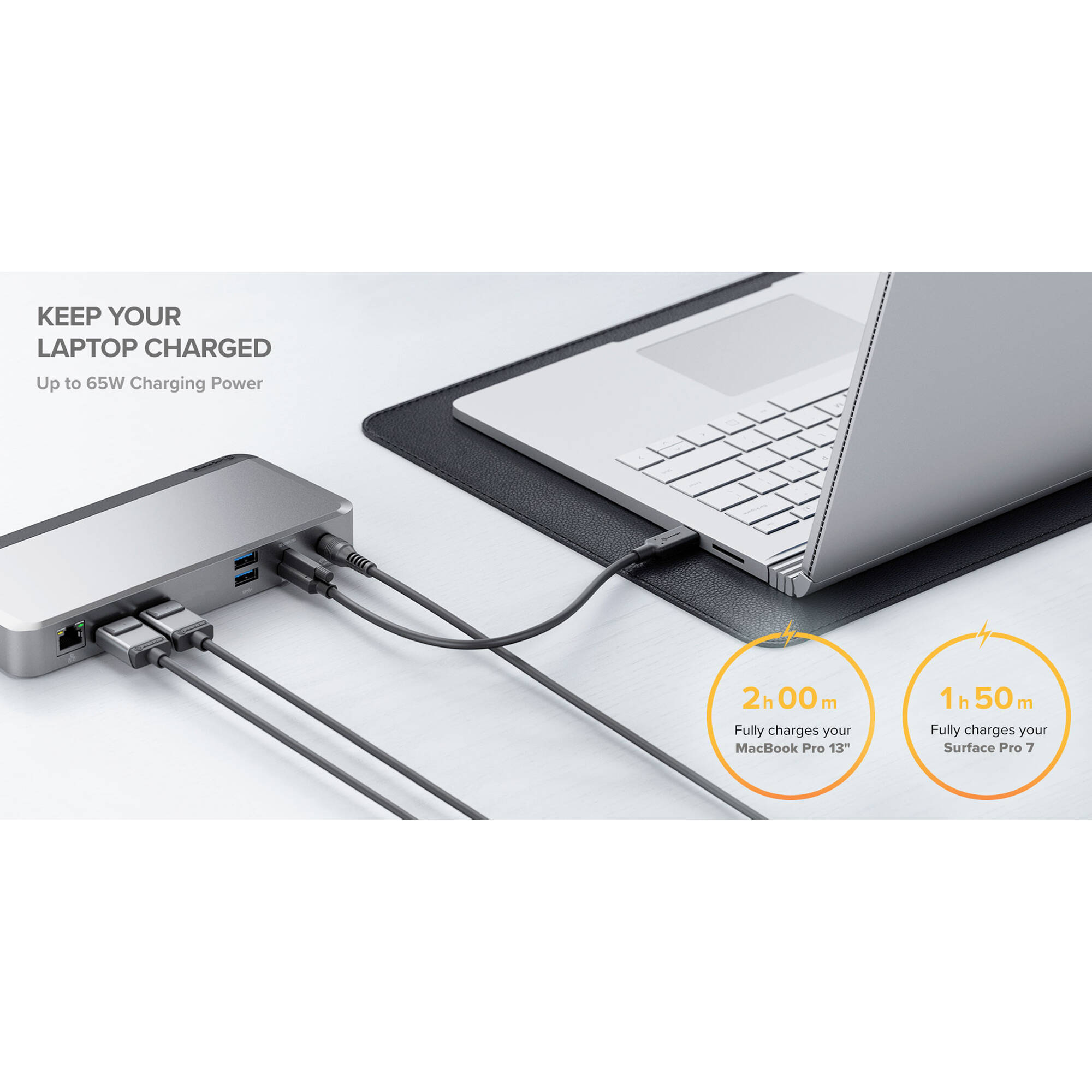 ALOGIC USB-C DUAL 4K DOCKING STATION WITH 65W POWER DELIVERY - PRIME MX2 DOCK — view 6
