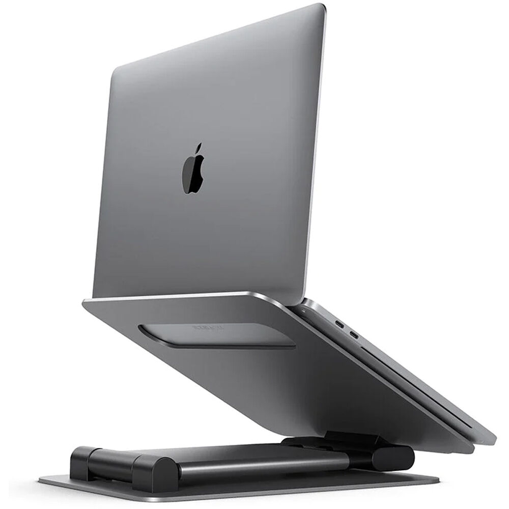 ALOGIC ElitePlus adjustable laptop riser in Space Grey with aluminum construction — view 3