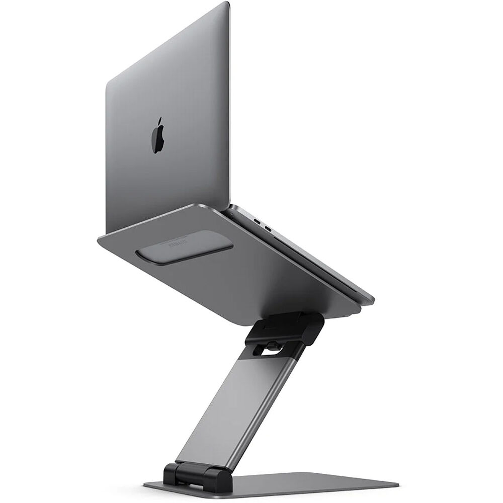 ALOGIC ElitePlus adjustable laptop riser in Space Grey with aluminum construction — view 4