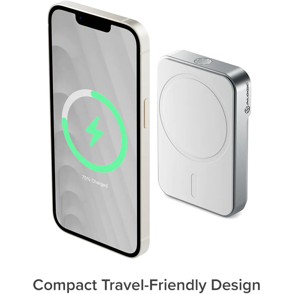 ALOGIC MATRIX UNIVERSAL MAGNETIC POWER BANK 5000MAH WHITE — view 4