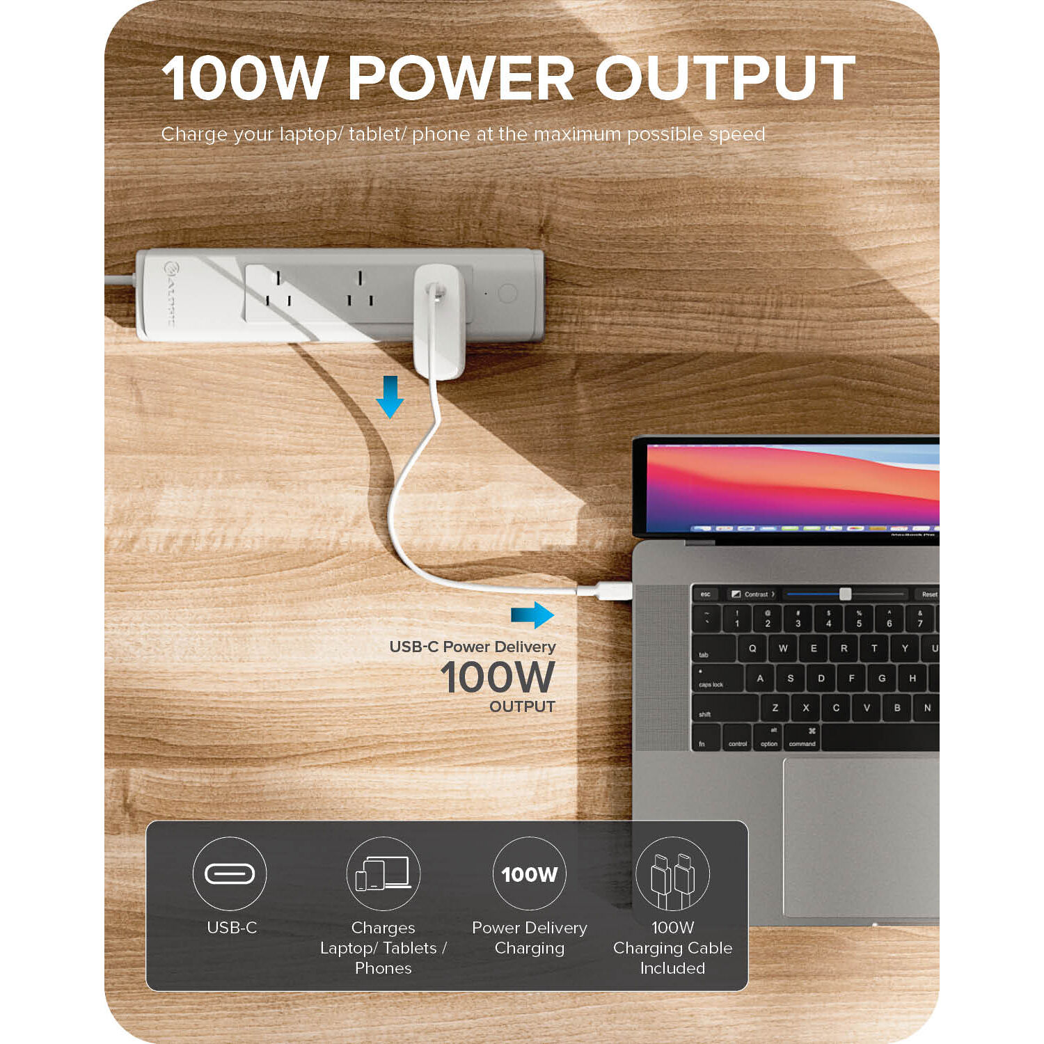 ALOGIC 1X100 Rapid Power100W GaN Charge WCG1X100-US compact USB-C charger — view 11