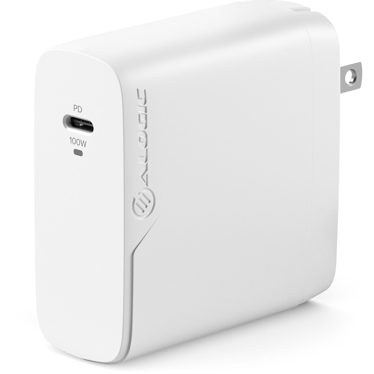 ALOGIC 1X100 Rapid Power100W GaN Charge WCG1X100-US compact USB-C charger — view 2