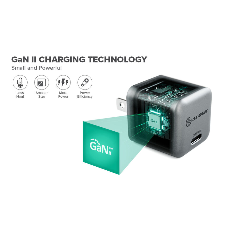 ALOGIC 30W GaN USB-C wall charger, US version, compact single-port design — view 10