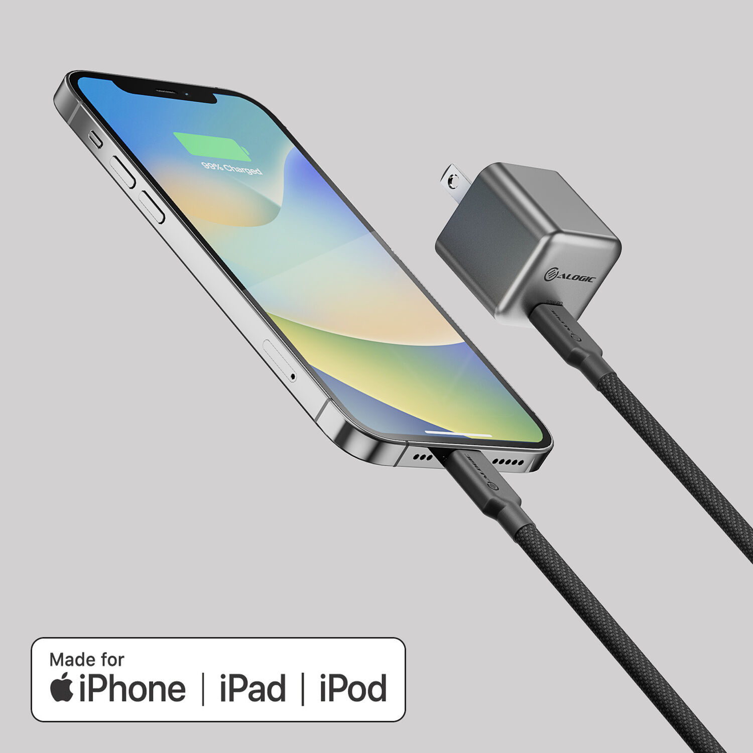ALOGIC 30W GaN USB-C wall charger, US version, compact single-port design — view 17