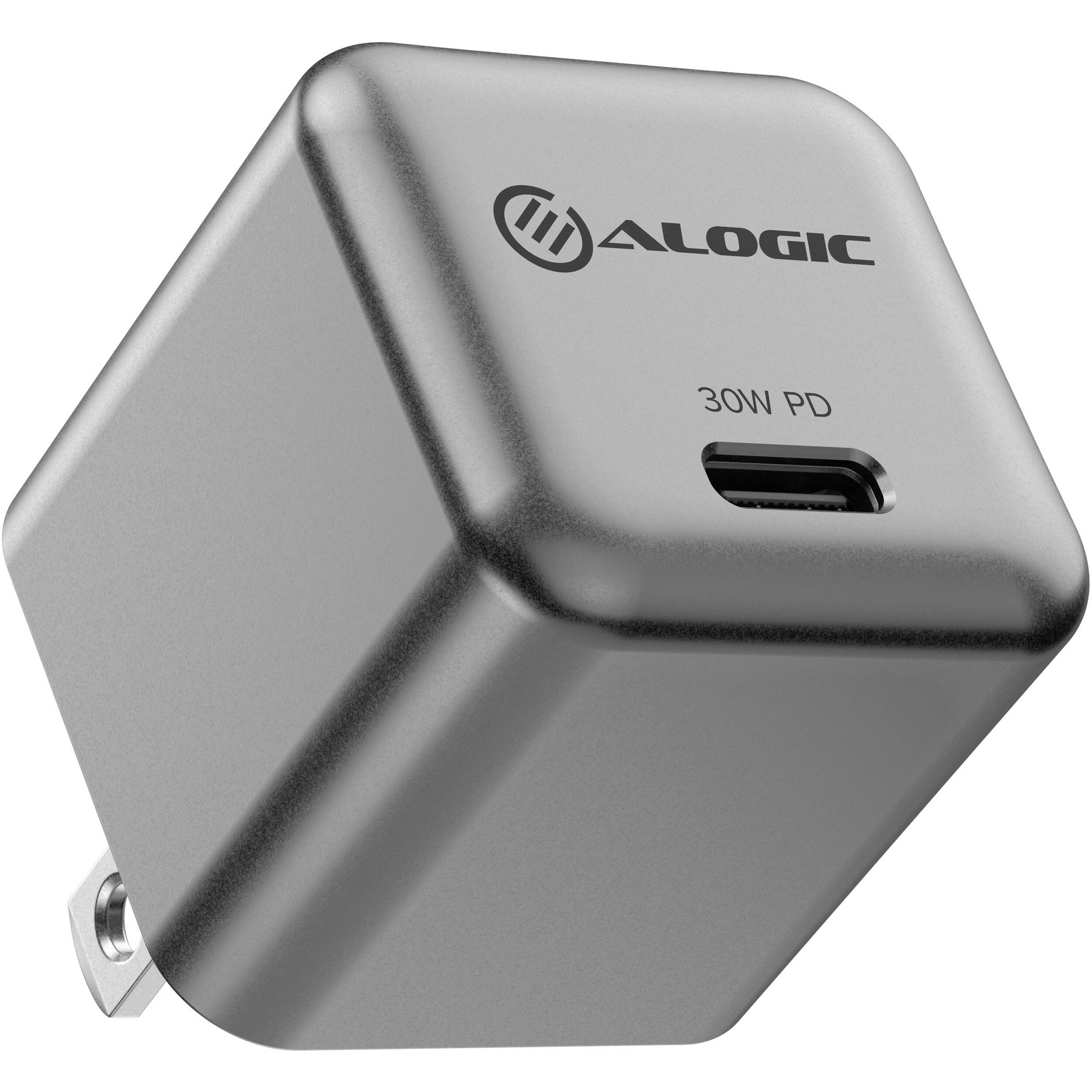 ALOGIC 30W GaN USB-C wall charger, US version, compact single-port design — view 2