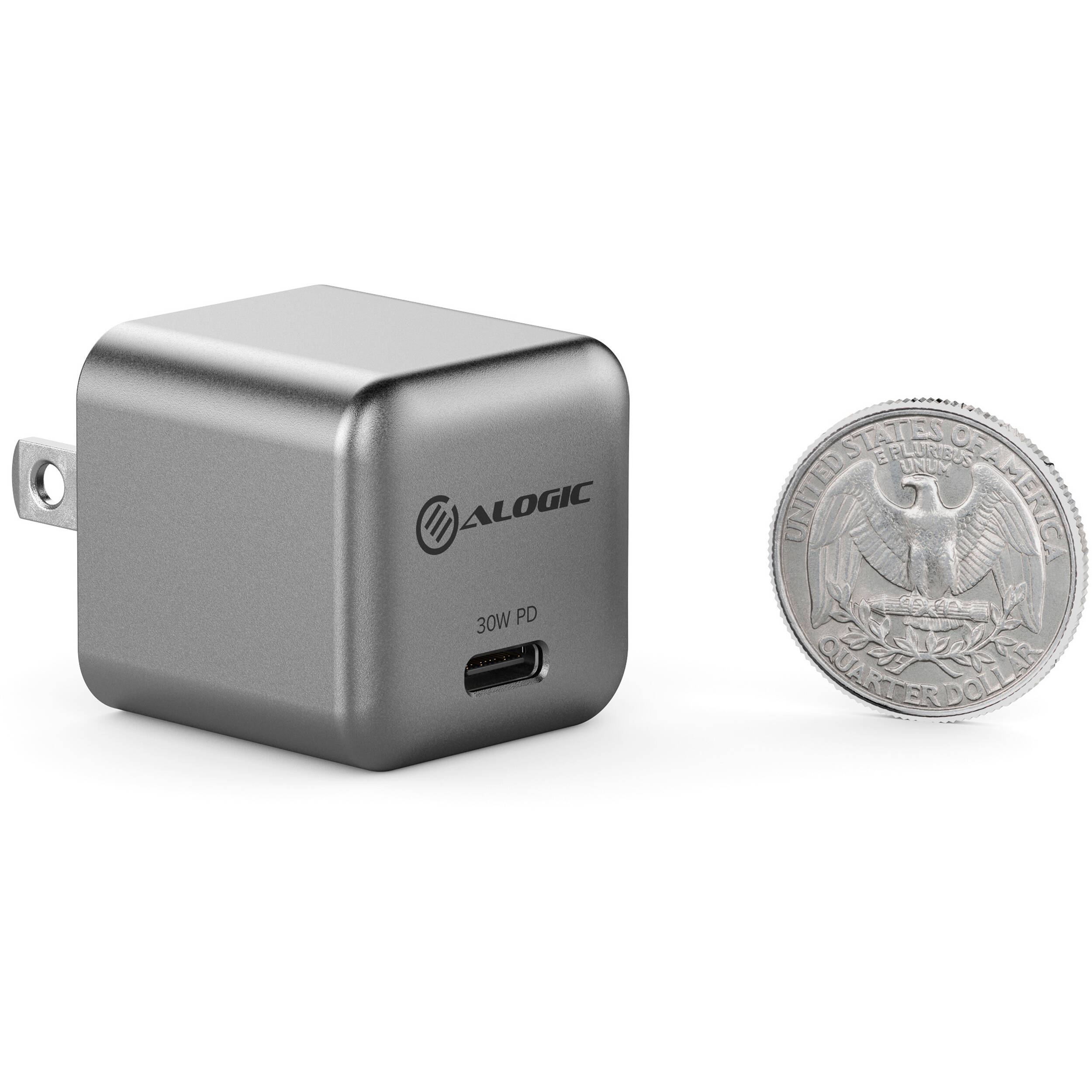 ALOGIC 30W GaN USB-C wall charger, US version, compact single-port design — view 24