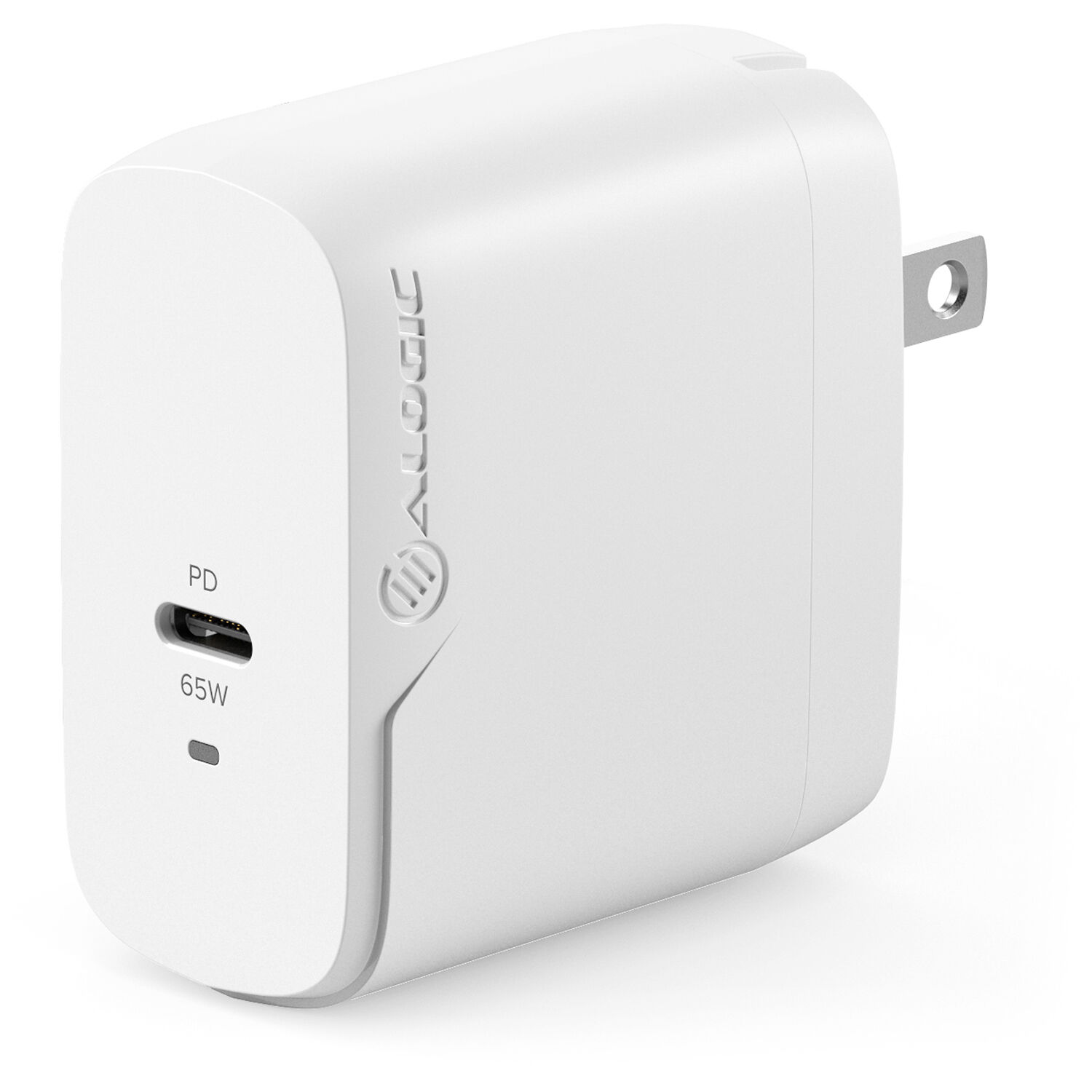 ALOGIC 65 W GaN charger with included 2 m USB-C charging cable — view 2