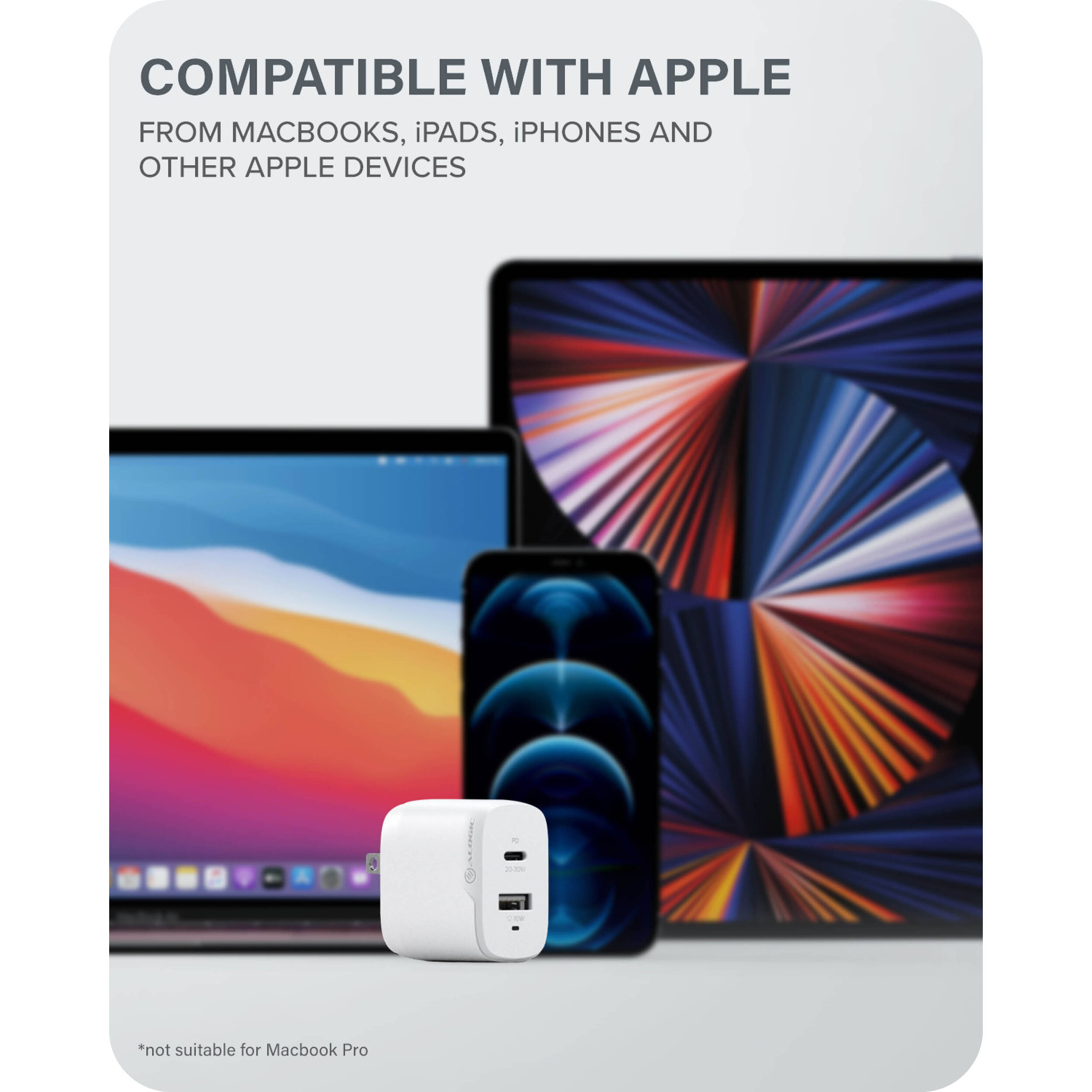 ALOGIC 2X32 Rapid Power 32W GaN wall charger with dual USB-C ports — view 10