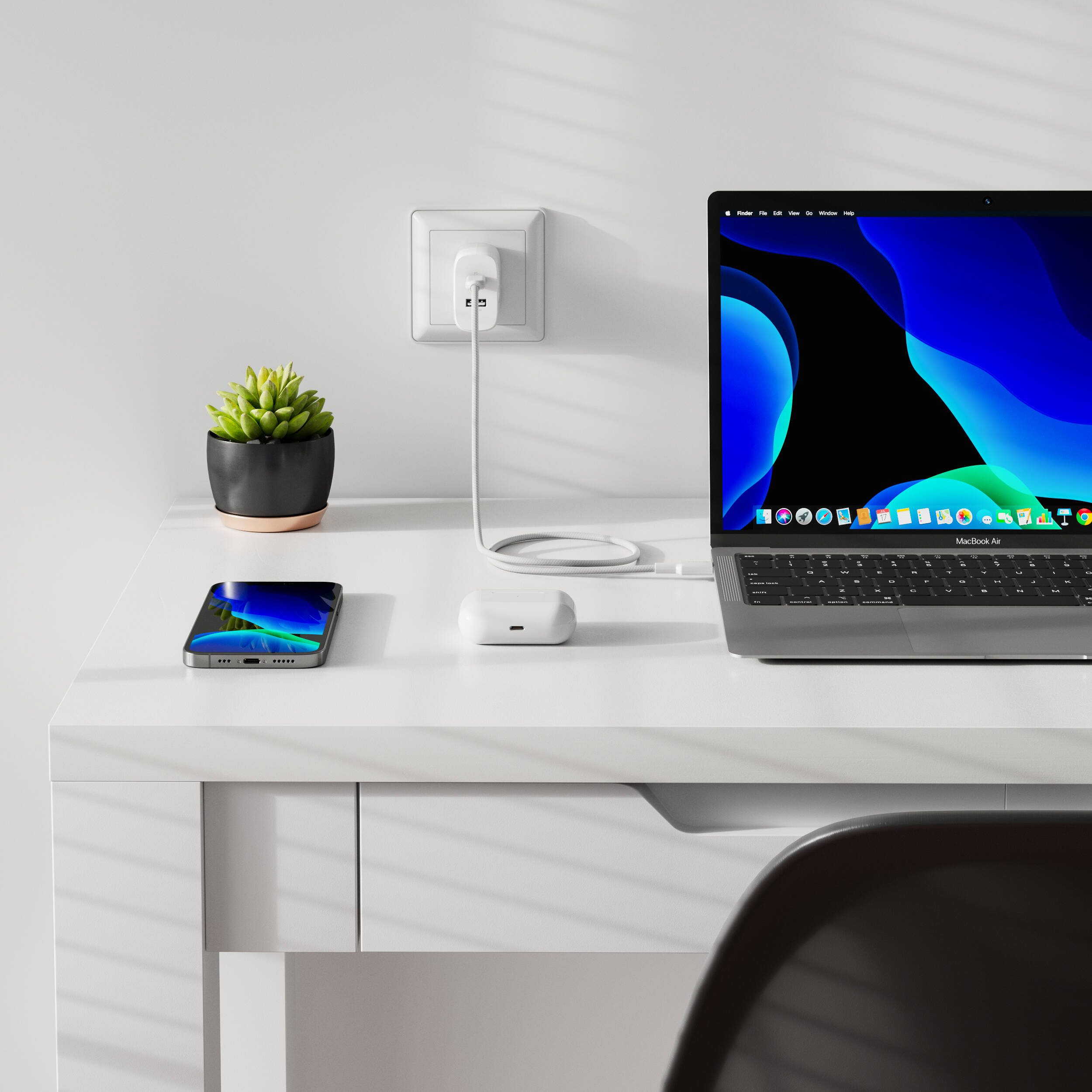 ALOGIC 2X32 Rapid Power 32W GaN wall charger with dual USB-C ports — view 20