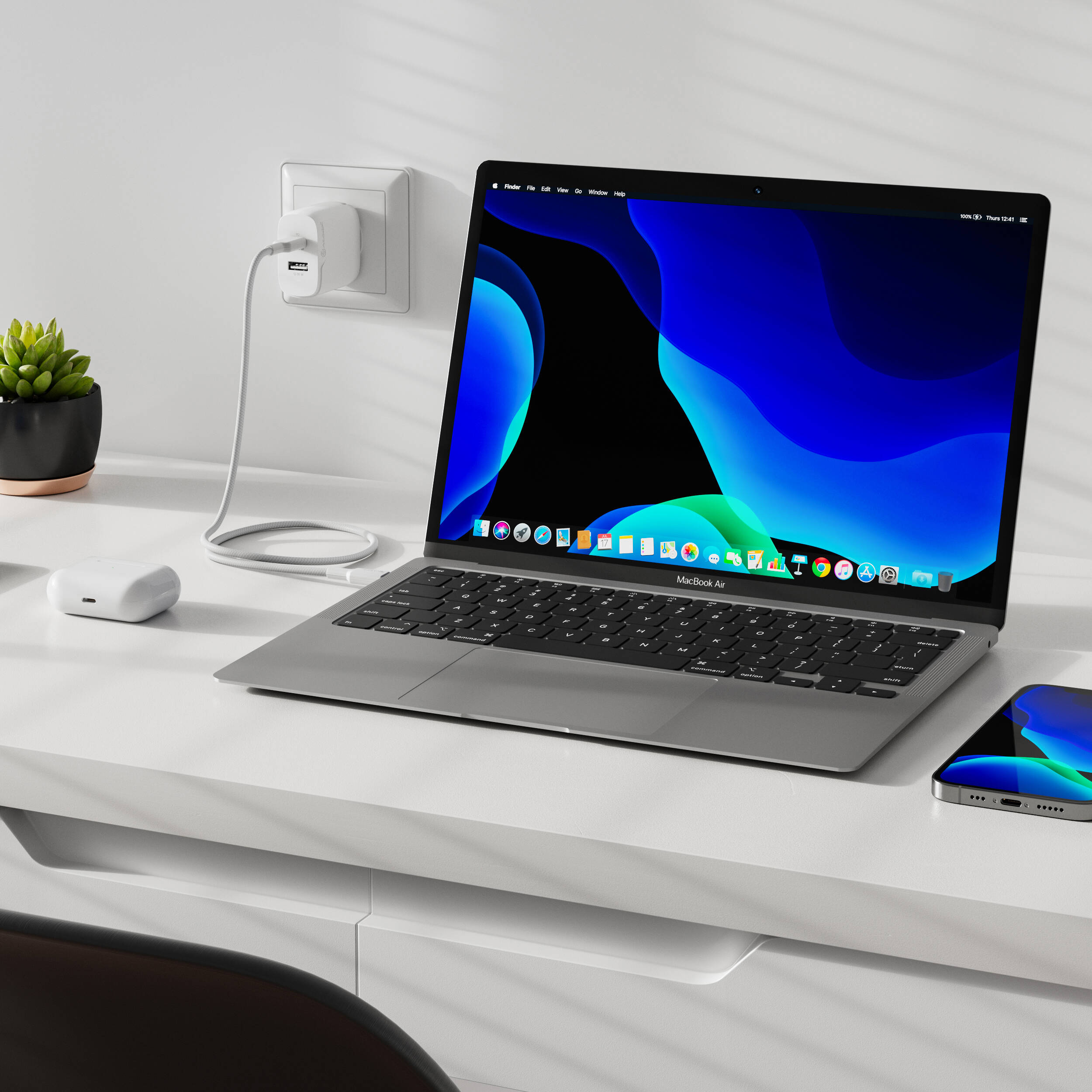 ALOGIC 2X32 Rapid Power 32W GaN wall charger with dual USB-C ports — view 22