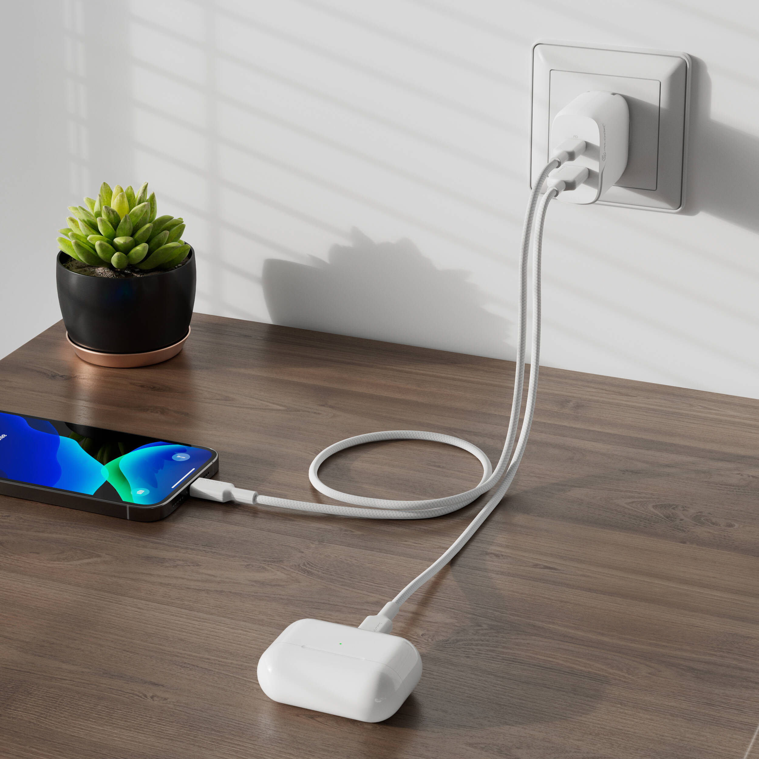 ALOGIC 2X32 Rapid Power 32W GaN wall charger with dual USB-C ports — view 23