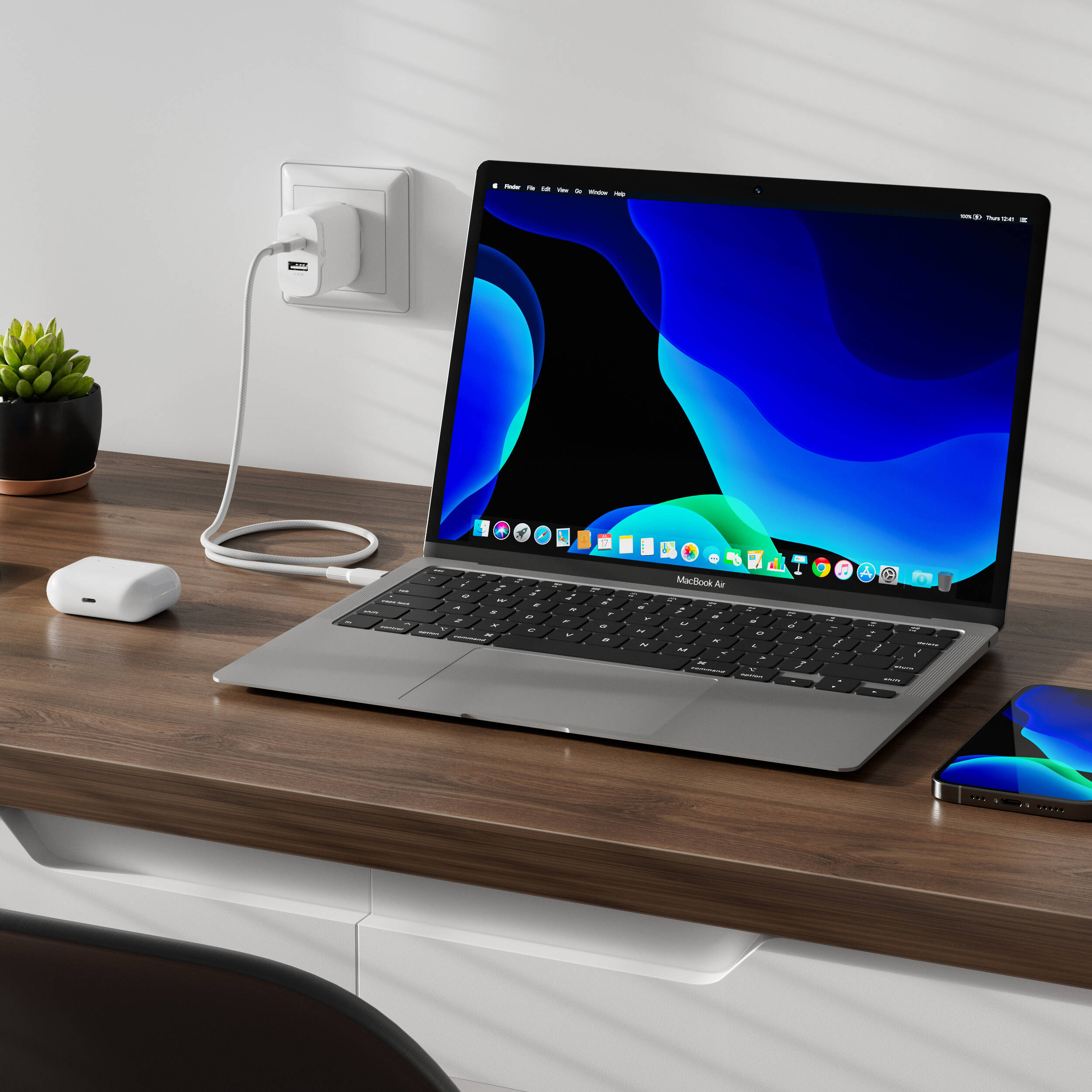 ALOGIC 2X32 Rapid Power 32W GaN wall charger with dual USB-C ports — view 25