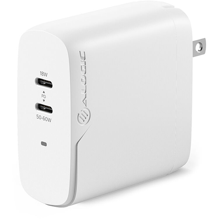 ALOGIC 2X68 RAPID POWER 68W GAN CHARGER - INCLUDES 2M USB-C CHARGING CABLE — view 2