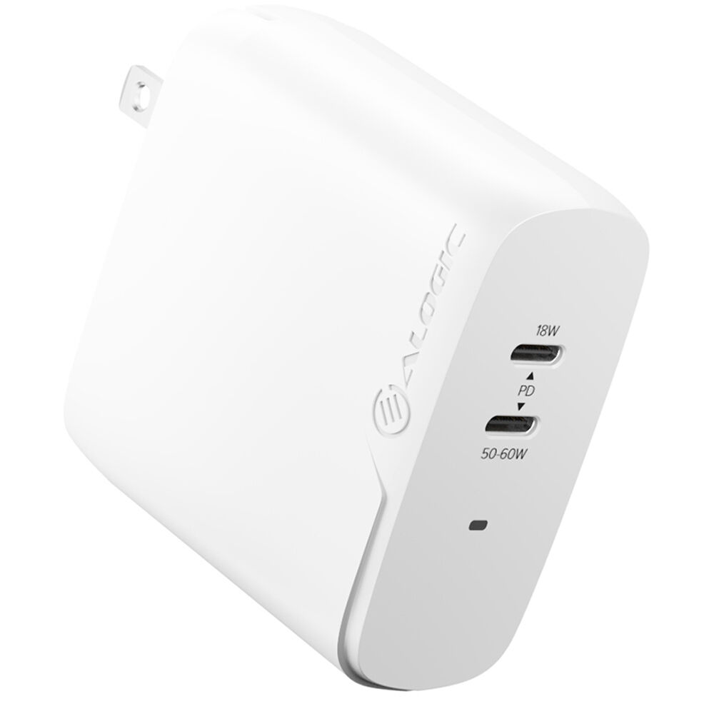 ALOGIC 2X68 RAPID POWER 68W GAN CHARGER - INCLUDES 2M USB-C CHARGING CABLE — view 3