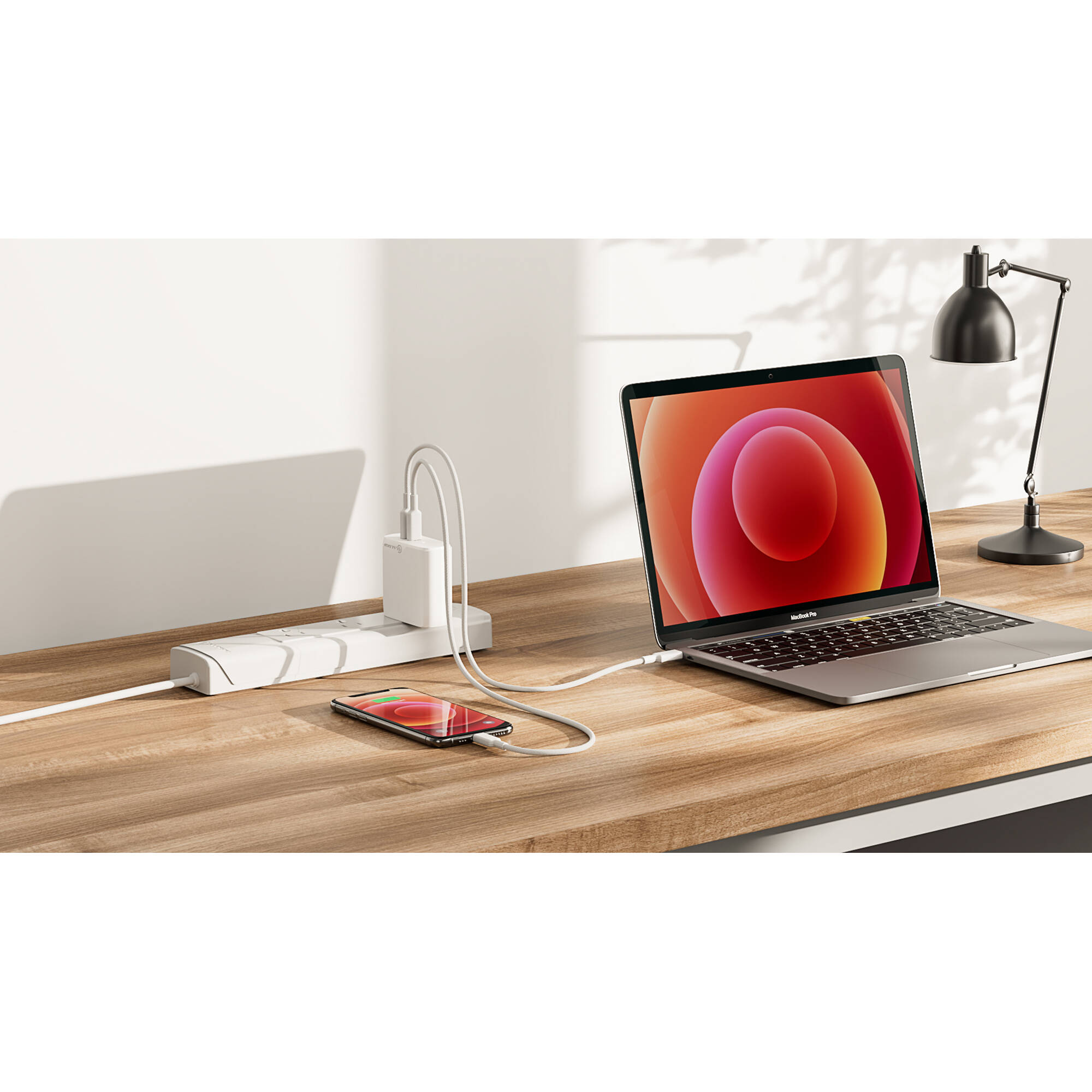 ALOGIC 2X68 RAPID POWER 68W GAN CHARGER - INCLUDES 2M USB-C CHARGING CABLE — view 8