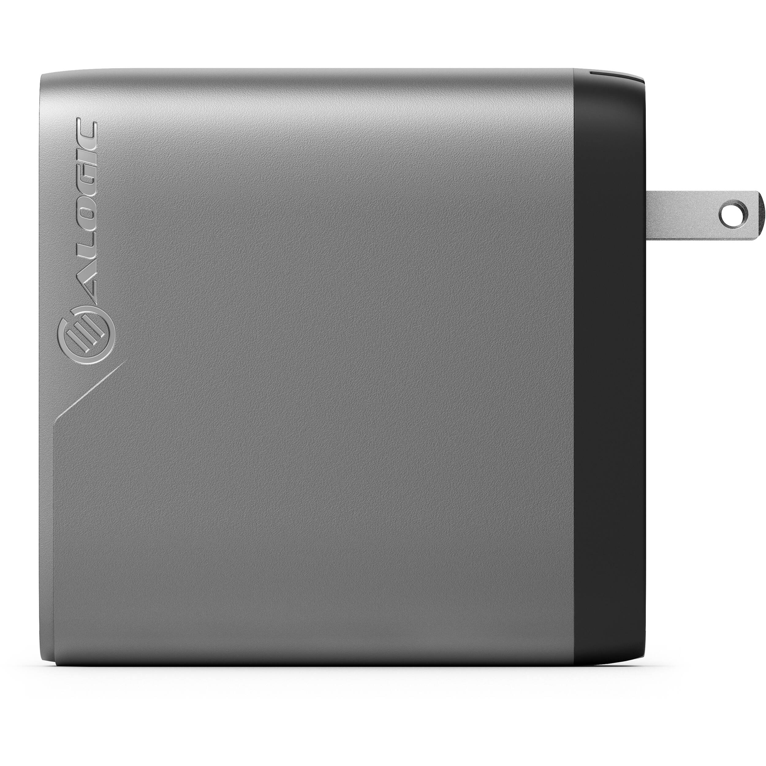 ALOGIC 4X100 Rapid Power 4-port 100W GaN charger in space grey — view 2