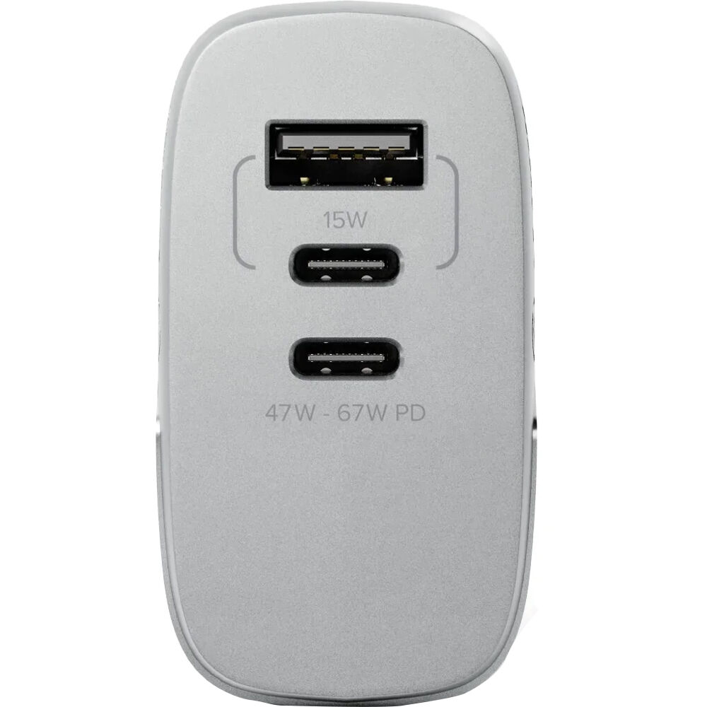 ALOGIC WCM3X67-SGR 67W multi-country GaN wall charger in space grey — view 2