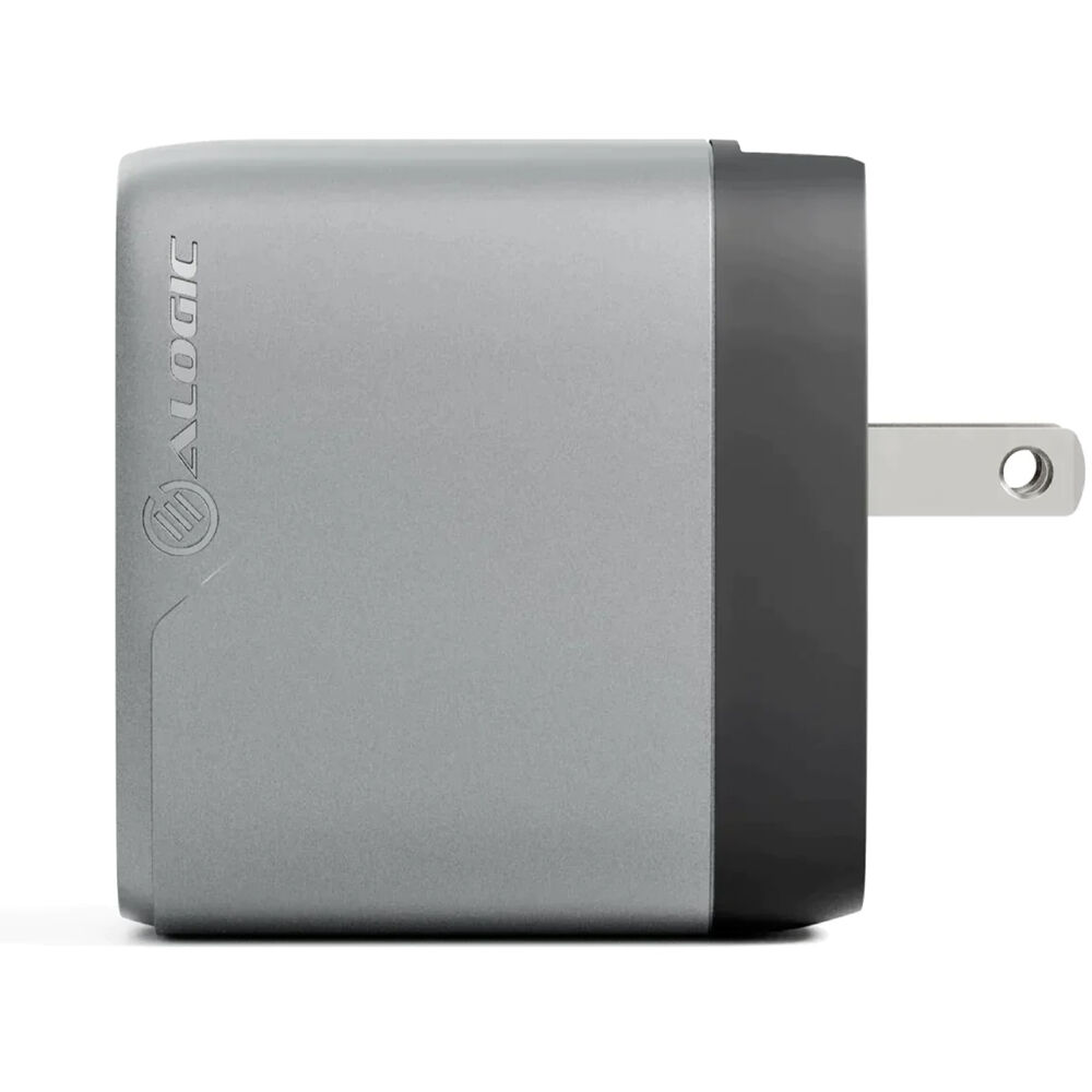 ALOGIC WCM3X67-SGR 67W multi-country GaN wall charger in space grey — view 3