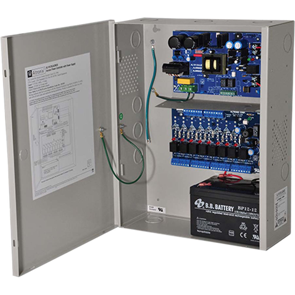 Access Power Controller W/ Power Supply/Charger, 8 Ptc Class 2 Relay Outputs, 12vdc @ 10a, Fai, 115vac, Bc400 Enclosure