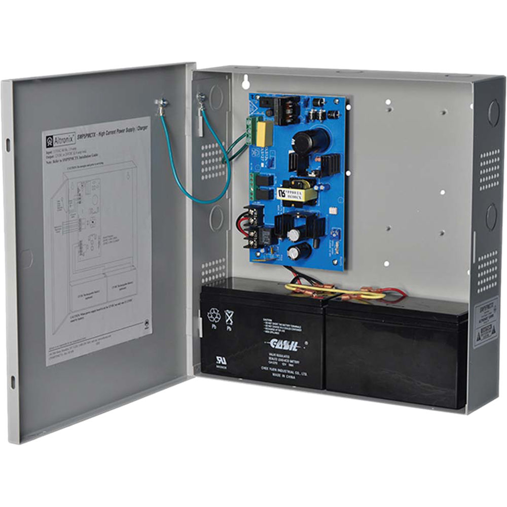 Power Supply Charger, Single Output, 12/24vdc @ 4a, 115vac, Supervision, Bc300 Enclosure