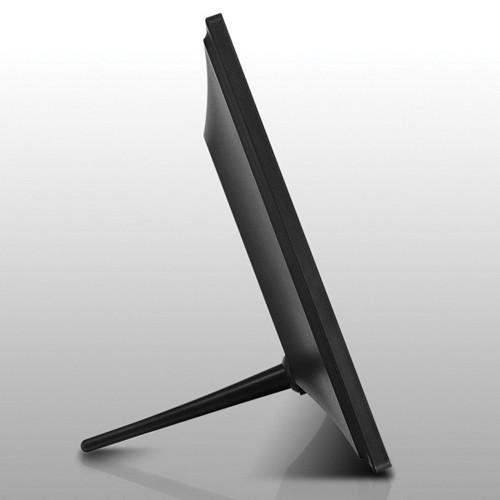 Aluratek 10 inch digital photo frame with motion sensor and 4 GB memory on a desktop stand — view 5