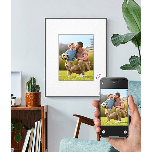 Aluratek 13.3-inch Wi-Fi ePaper digital photo frame with built-in battery — view 10