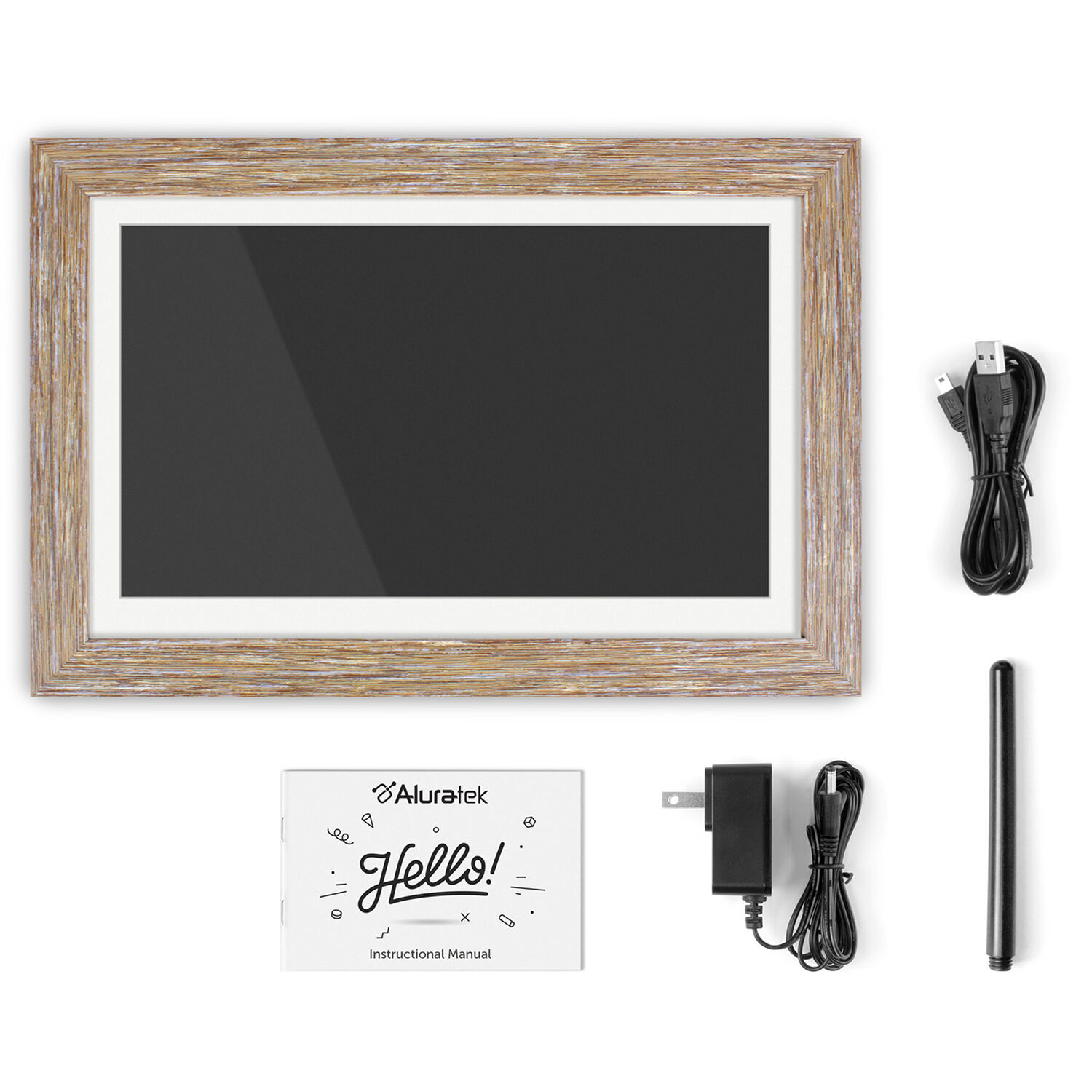 Aluratek 13.3 inch Wi‑Fi digital photo frame with touchscreen IPS display and 16 GB memory — view 6