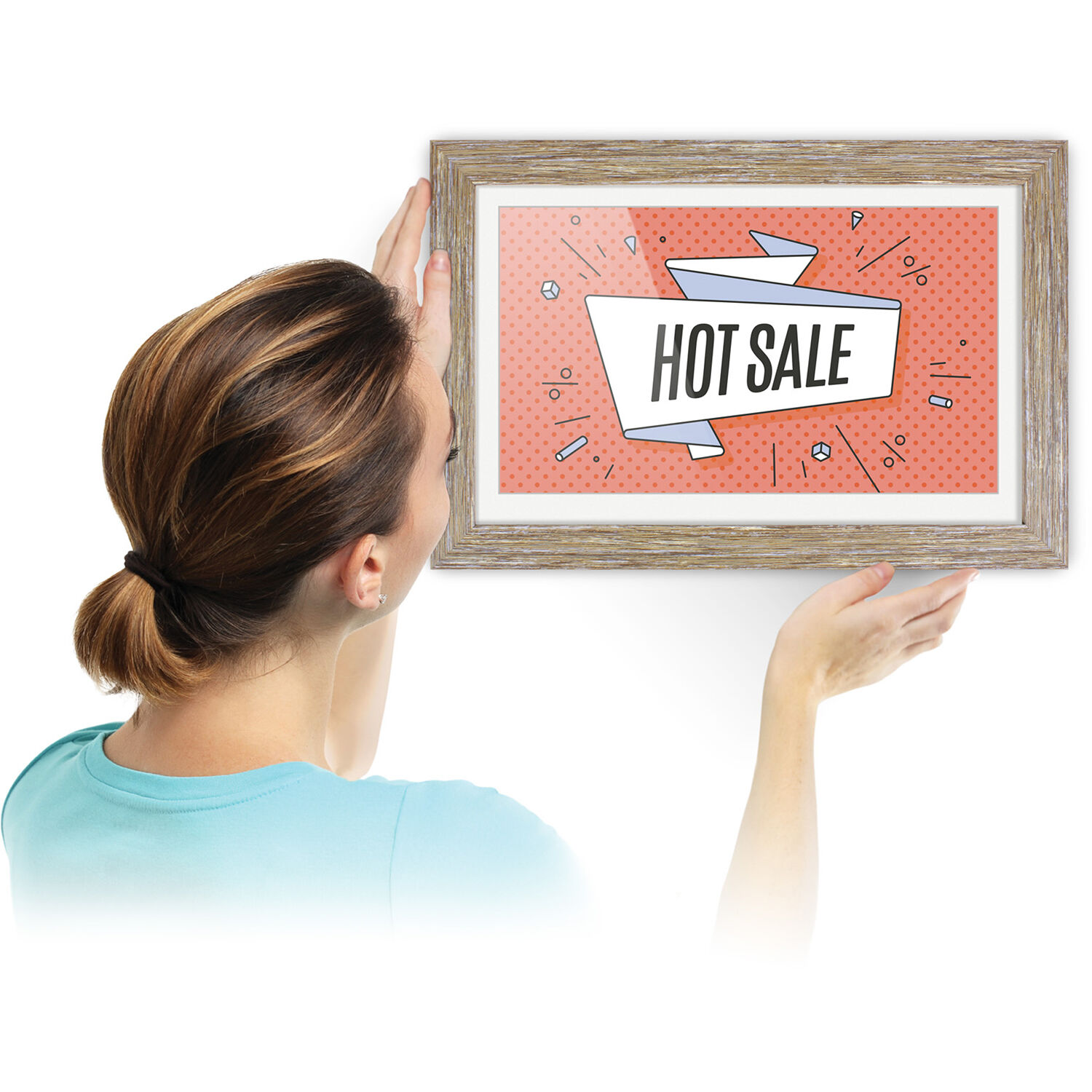 Aluratek 13.3 inch Wi‑Fi digital photo frame with touchscreen IPS display and 16 GB memory — view 8