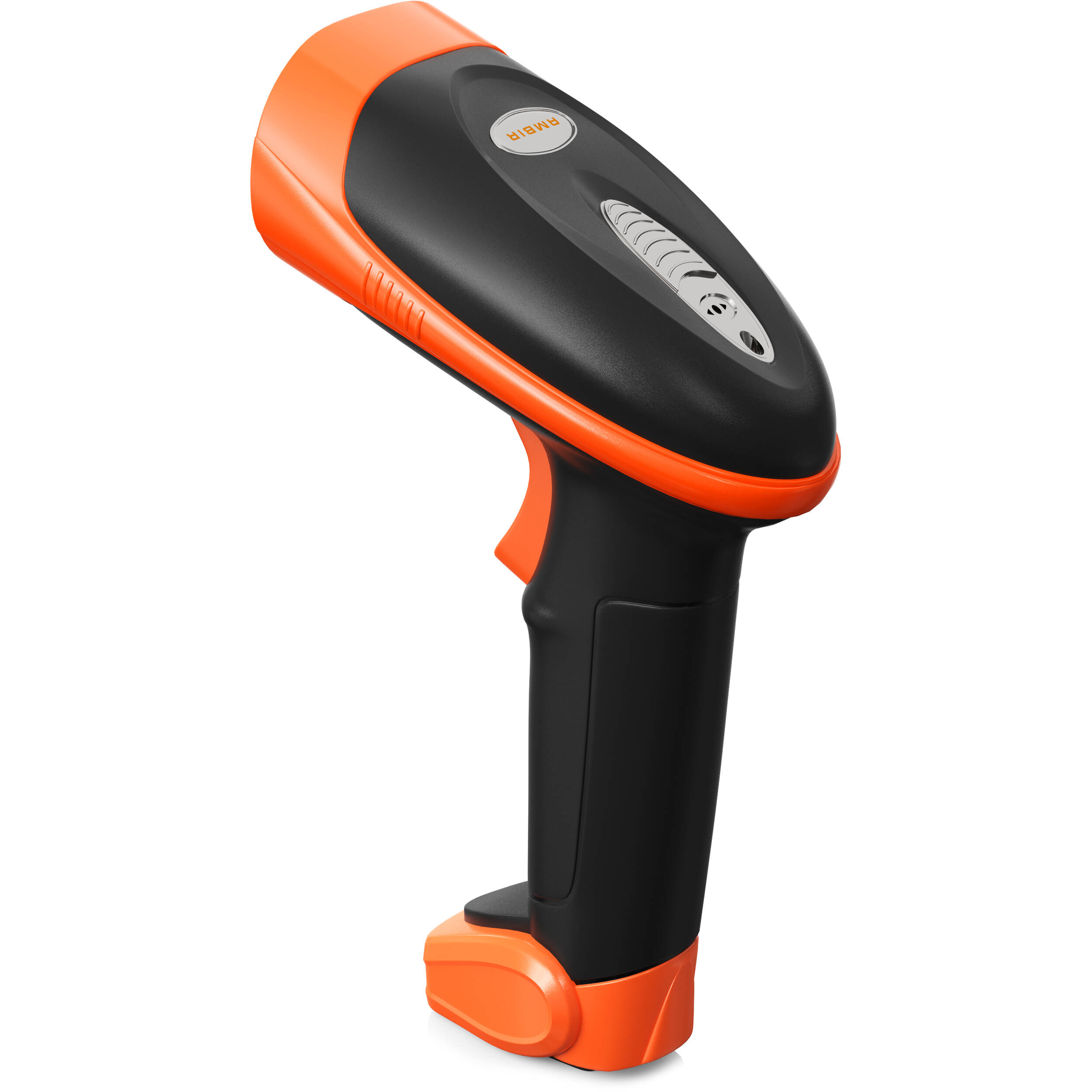 Ambir BR200-BL wireless handheld barcode scanner in black for point-of-sale use — view 2