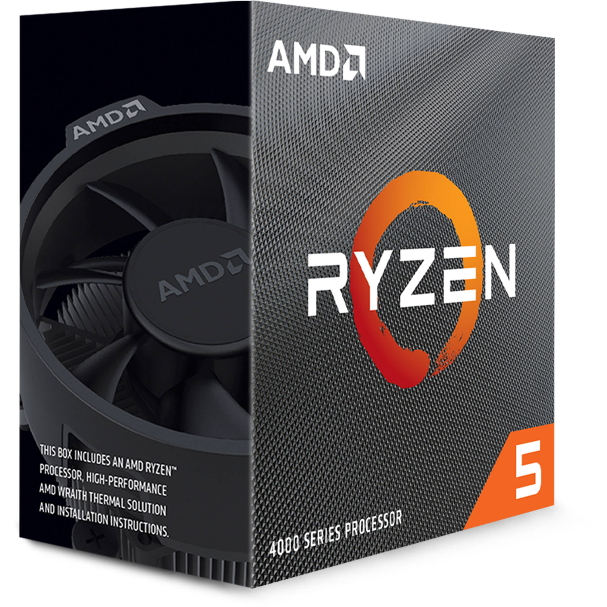 AMD Ryzen 5 4500， with Wraith Stealth Cooler 3.6GHz 6コア / 12