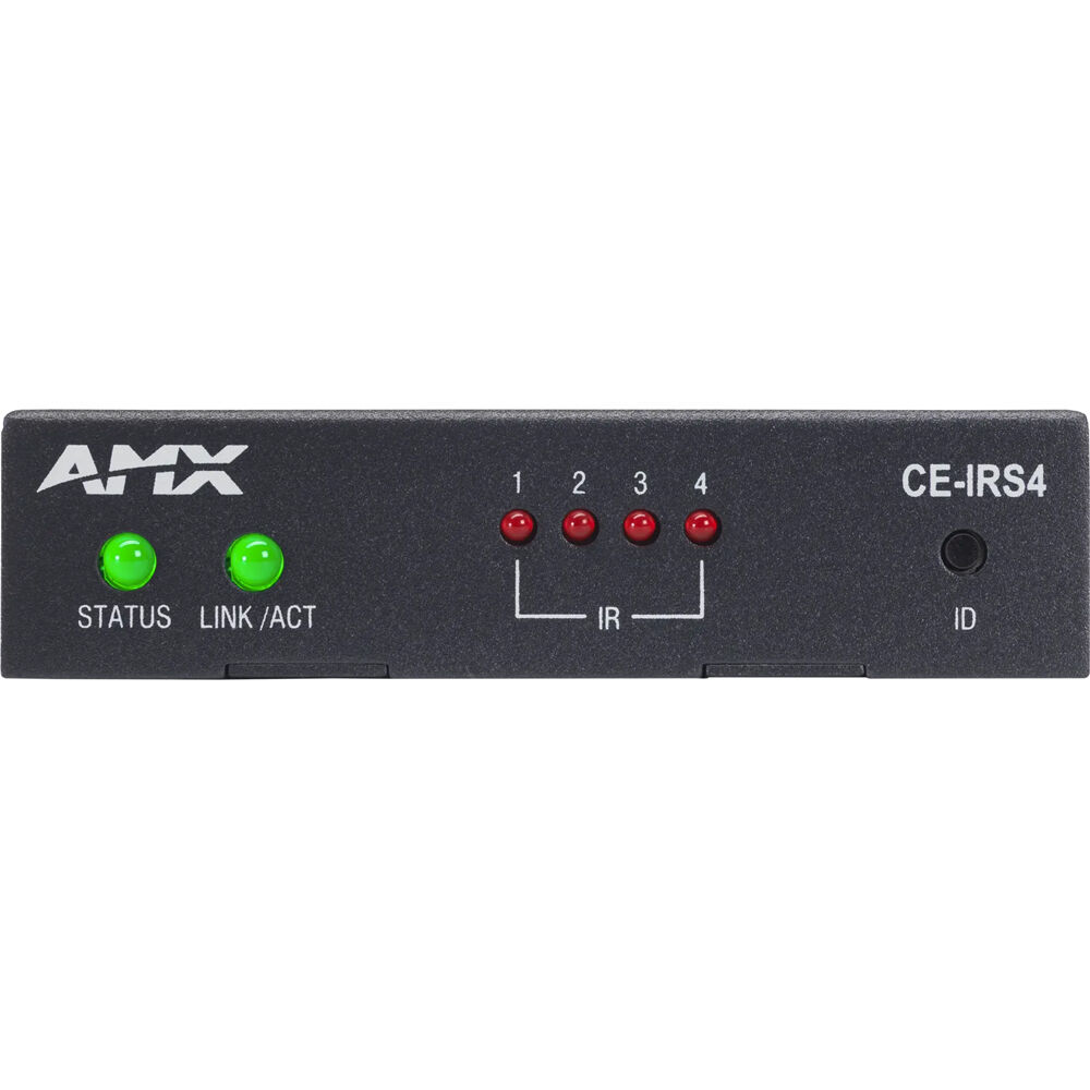 Harman AMX CE IRS4 universal control extender with 4 IR/S ports and angled connector — view 2