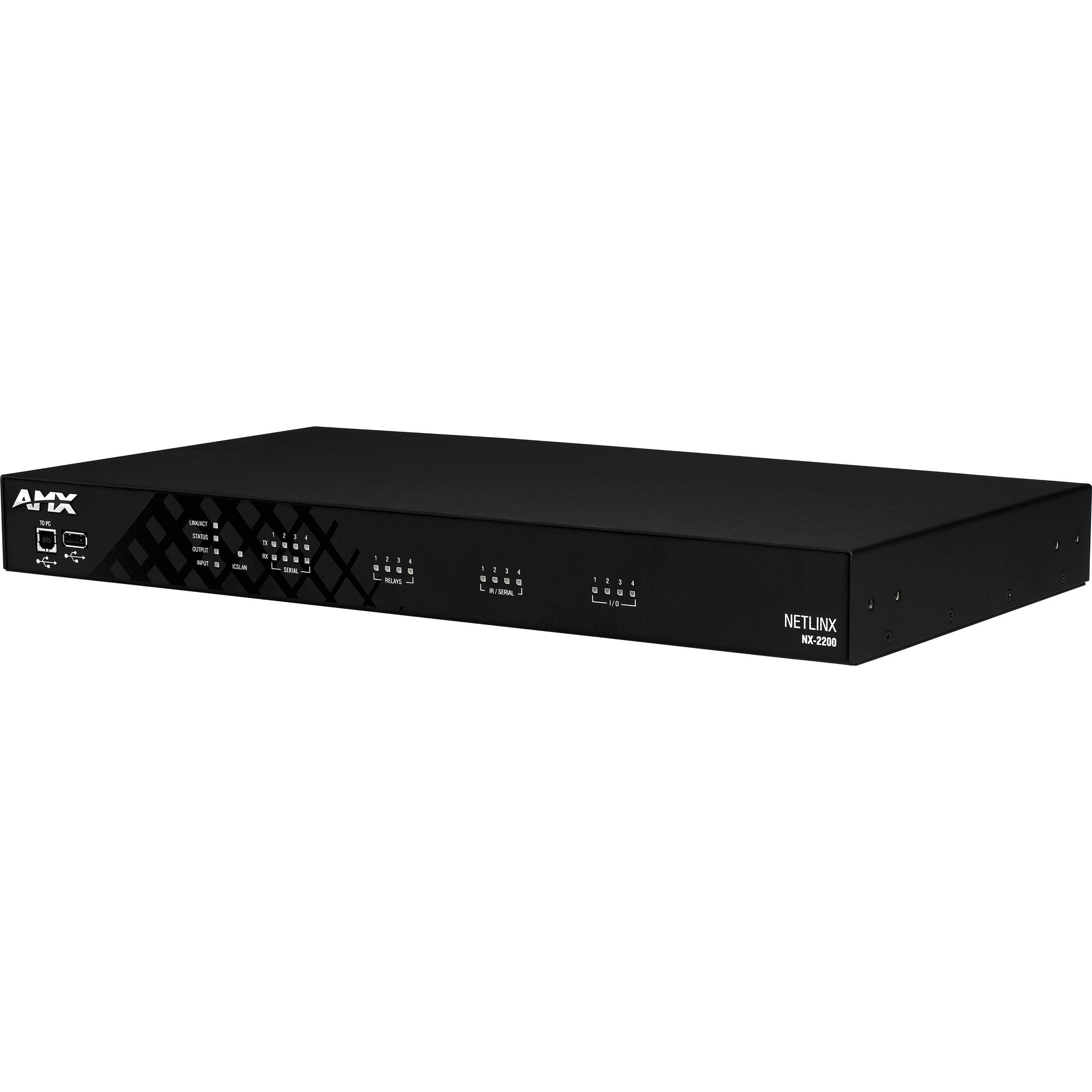 AMX NX-2200 NetLinx NX integrated controller with dual NICs and multiple control ports — view 4