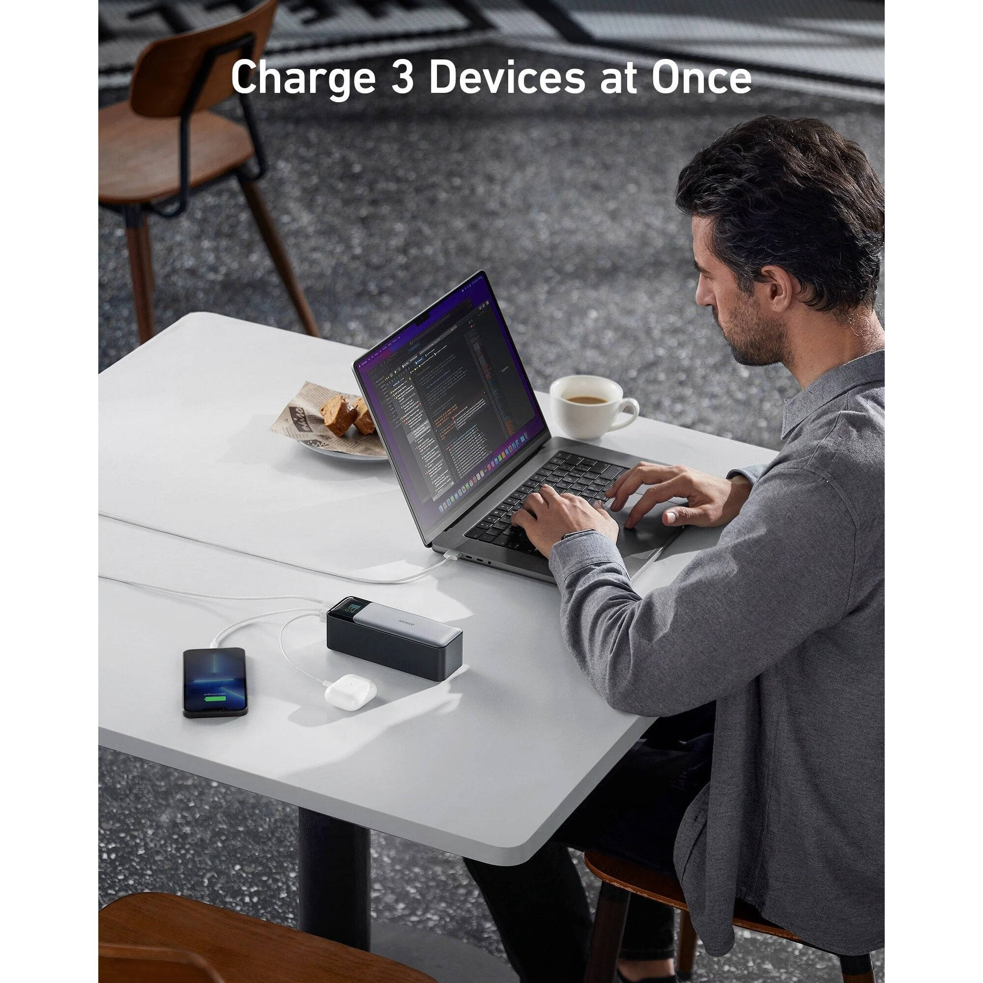 Anker 737 Power Bank portable charger for USB-C mobile device charging — view 6
