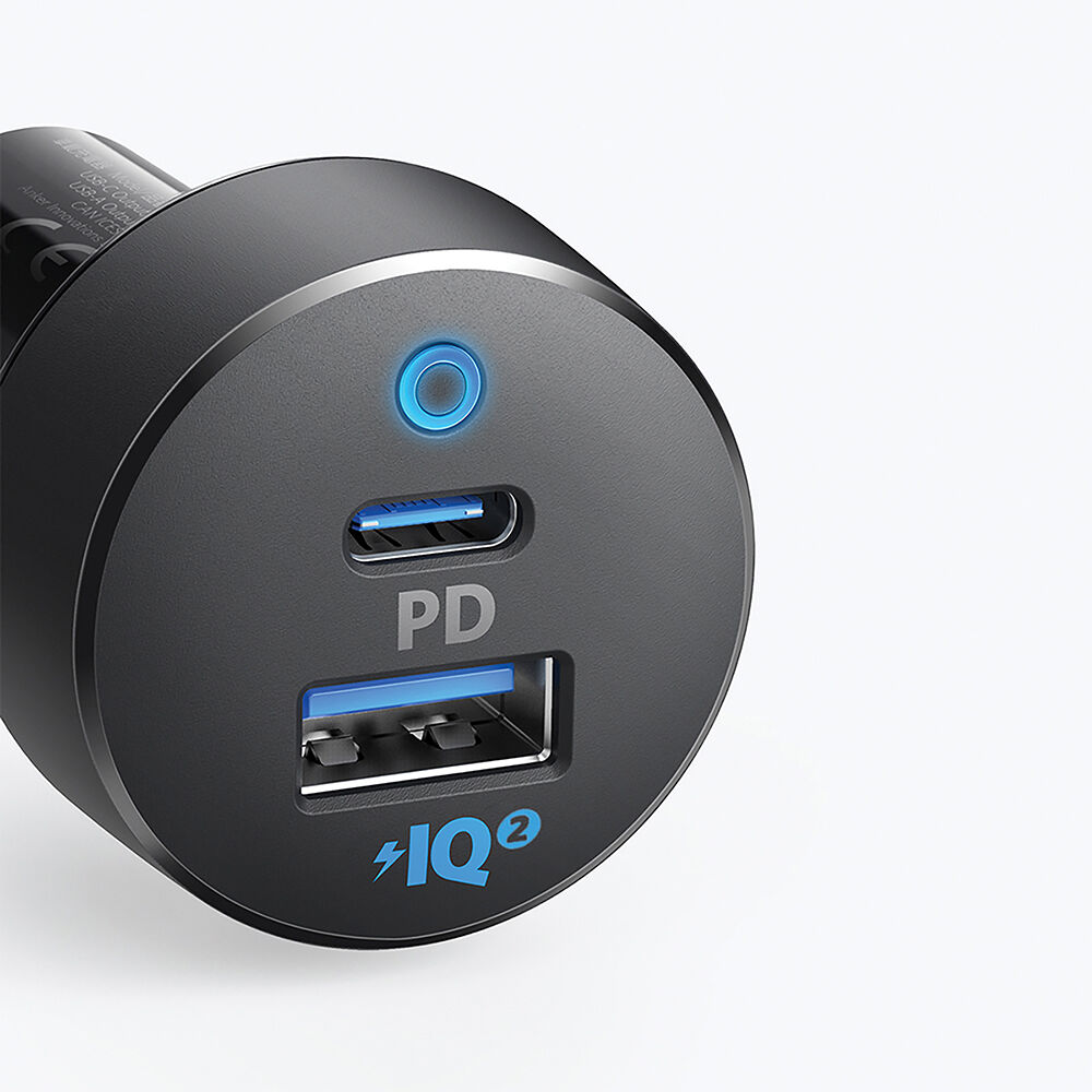 Anker PowerDrive PD black USB-C car charger — view 2