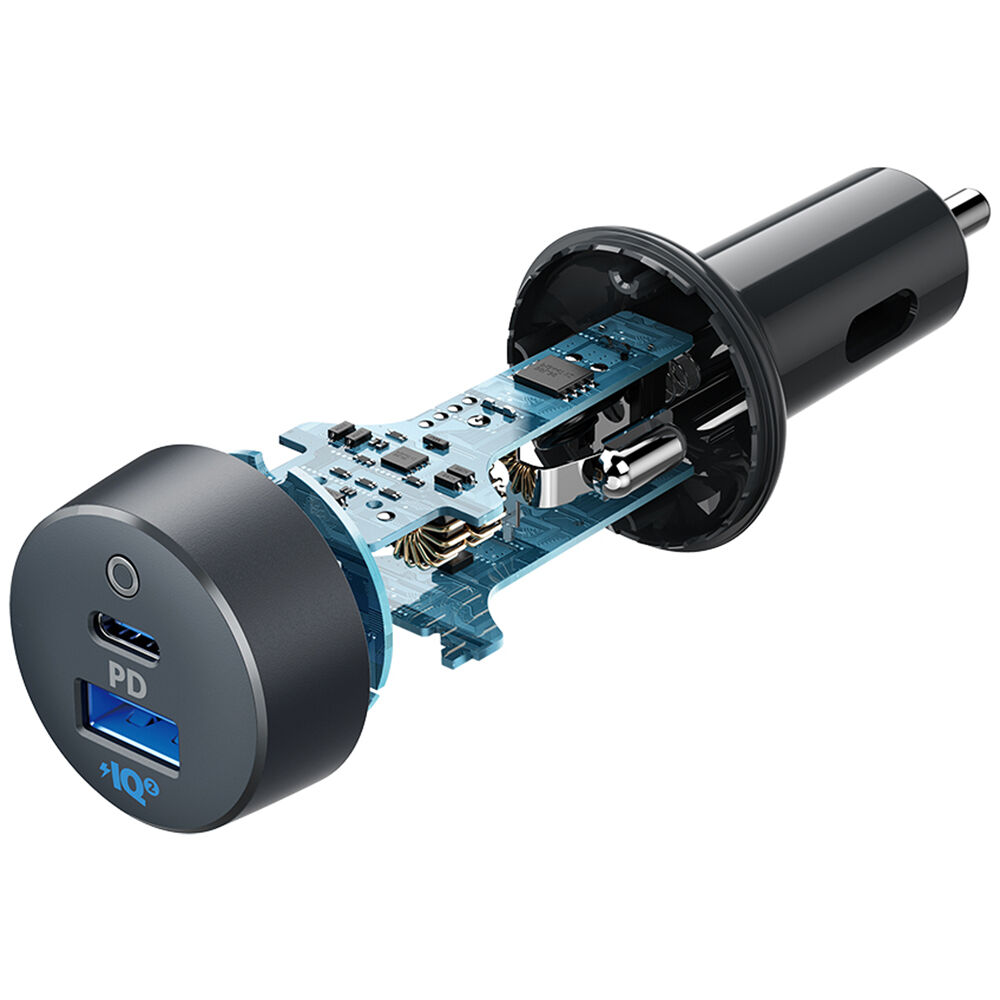 Anker PowerDrive PD black USB-C car charger — view 3