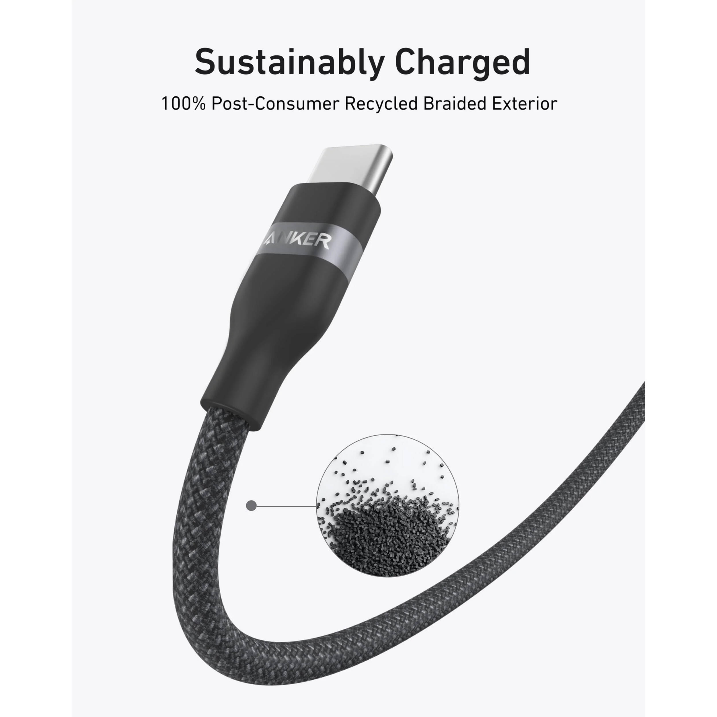 ANKER USB-C TO USB-C CABLE 3FT 240W ANKER (3FT 240W UPCYCLED-BRAIDED) — view 3