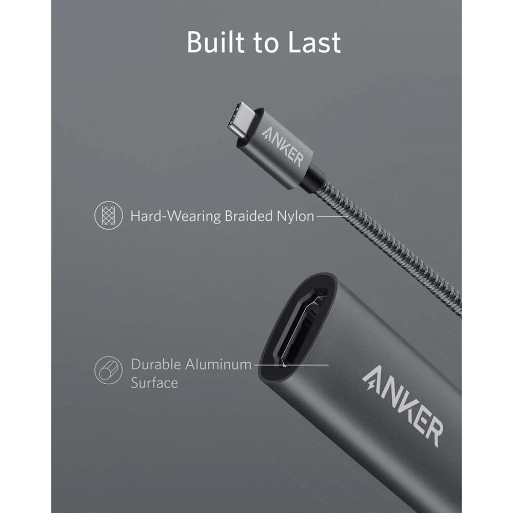 ANKER ANKER USB-C TO HDMI ADAPTOR GRAY 4K — view 4