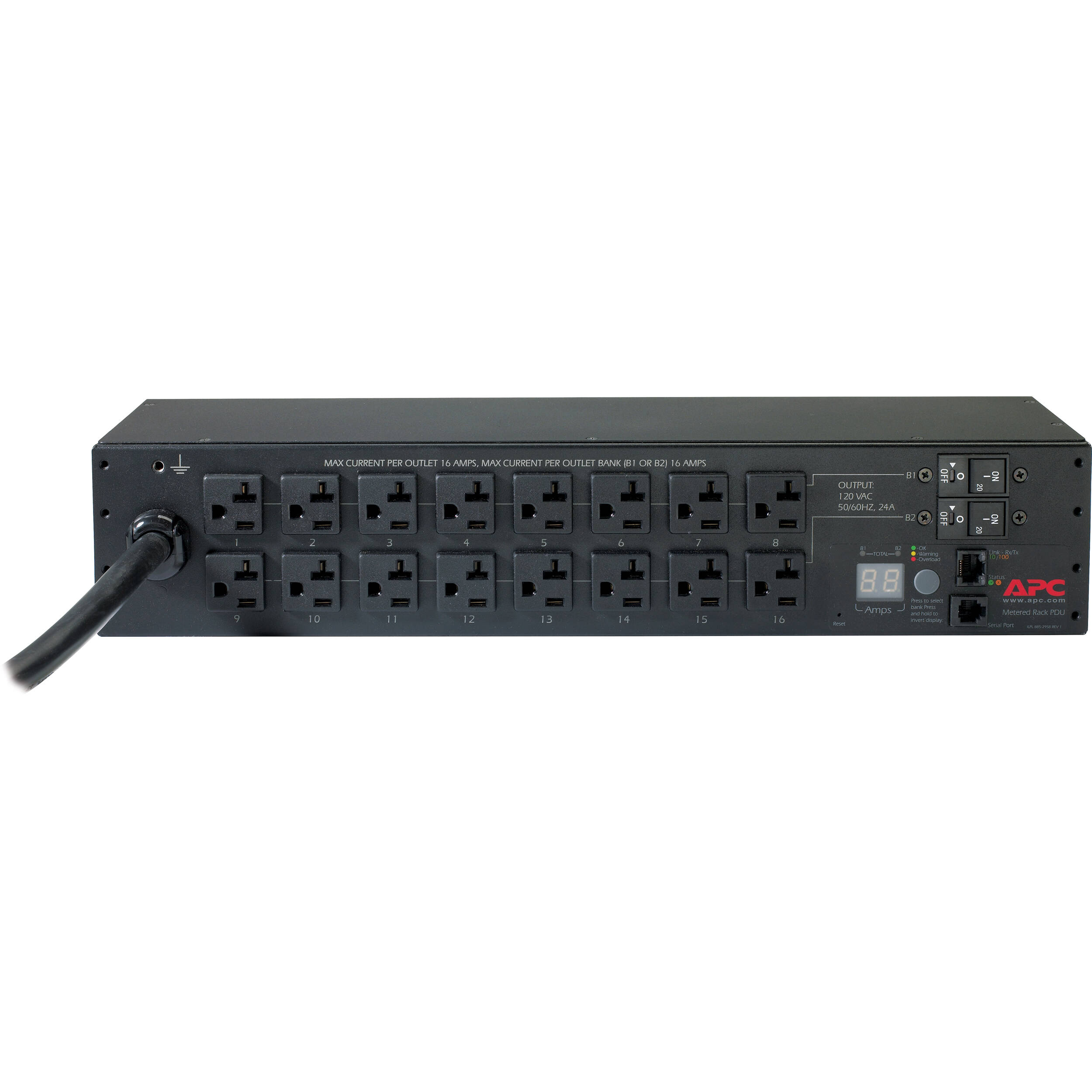 Rack PDU Metered 2U 30A 120V — view 3