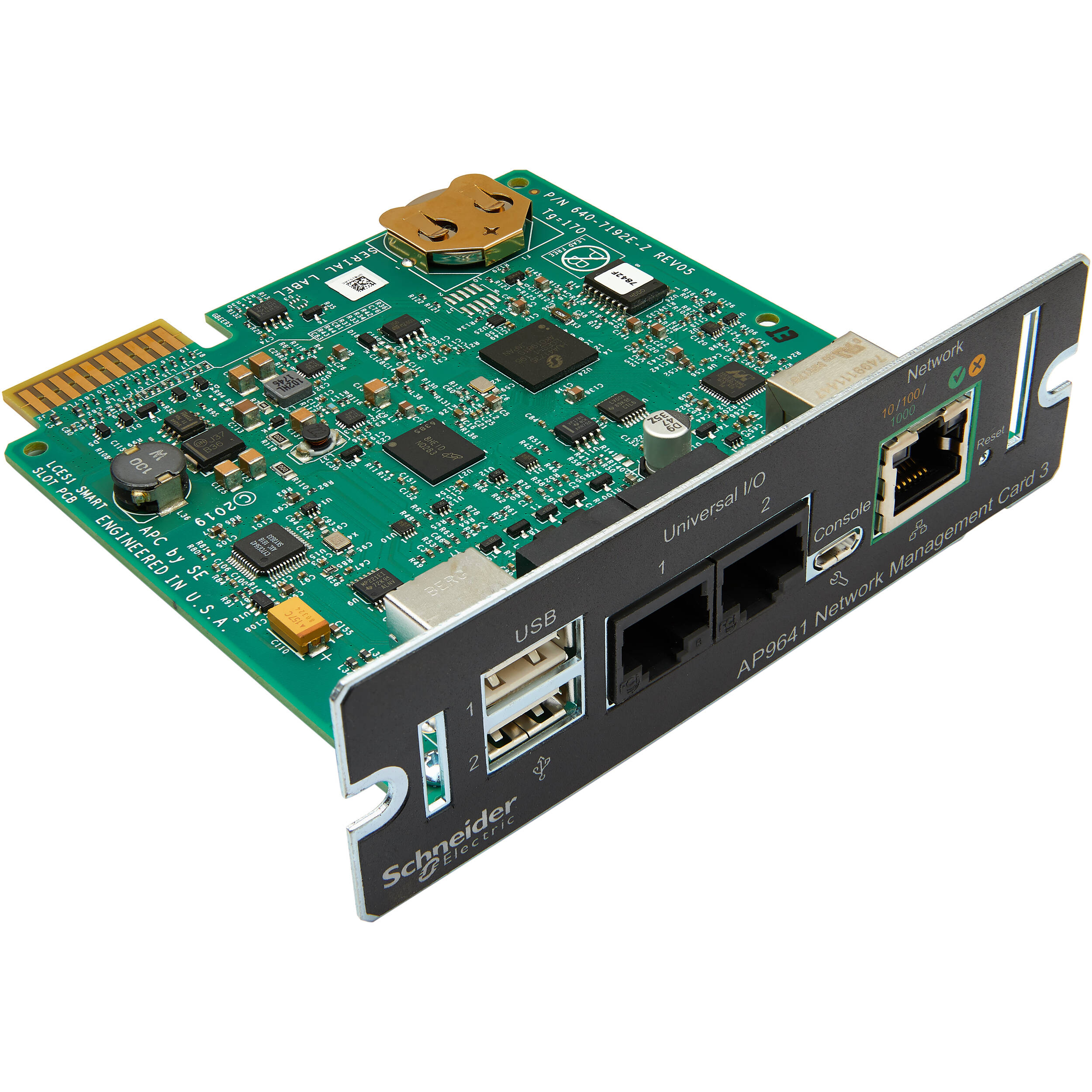 APC AP9641 UPS Network Management Card with environmental monitoring and remote management — view 2