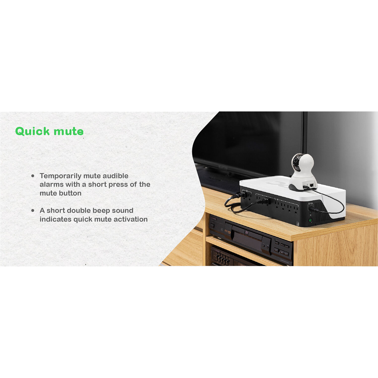 APC Back-UPS BE500G3 desktop UPS with 6 outlets and 500 VA capacity — view 14
