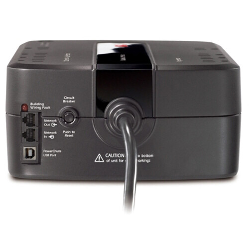 APC Back-UPS ES 550VA desktop UPS with 8 outlets and black enclosure — view 2