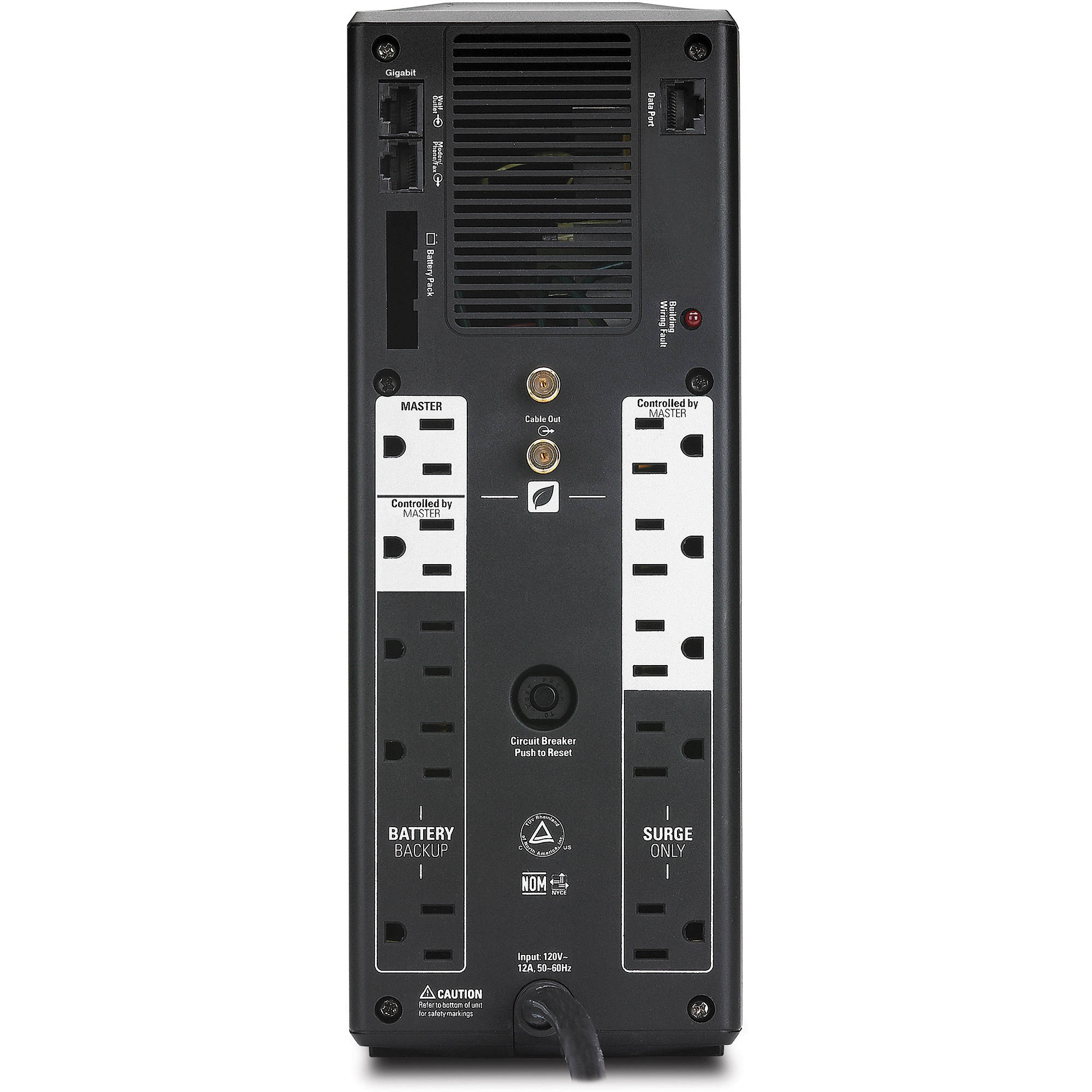 APC BR1500G 1500VA Back-UPS Pro desktop UPS for extended runtime protection — view 3